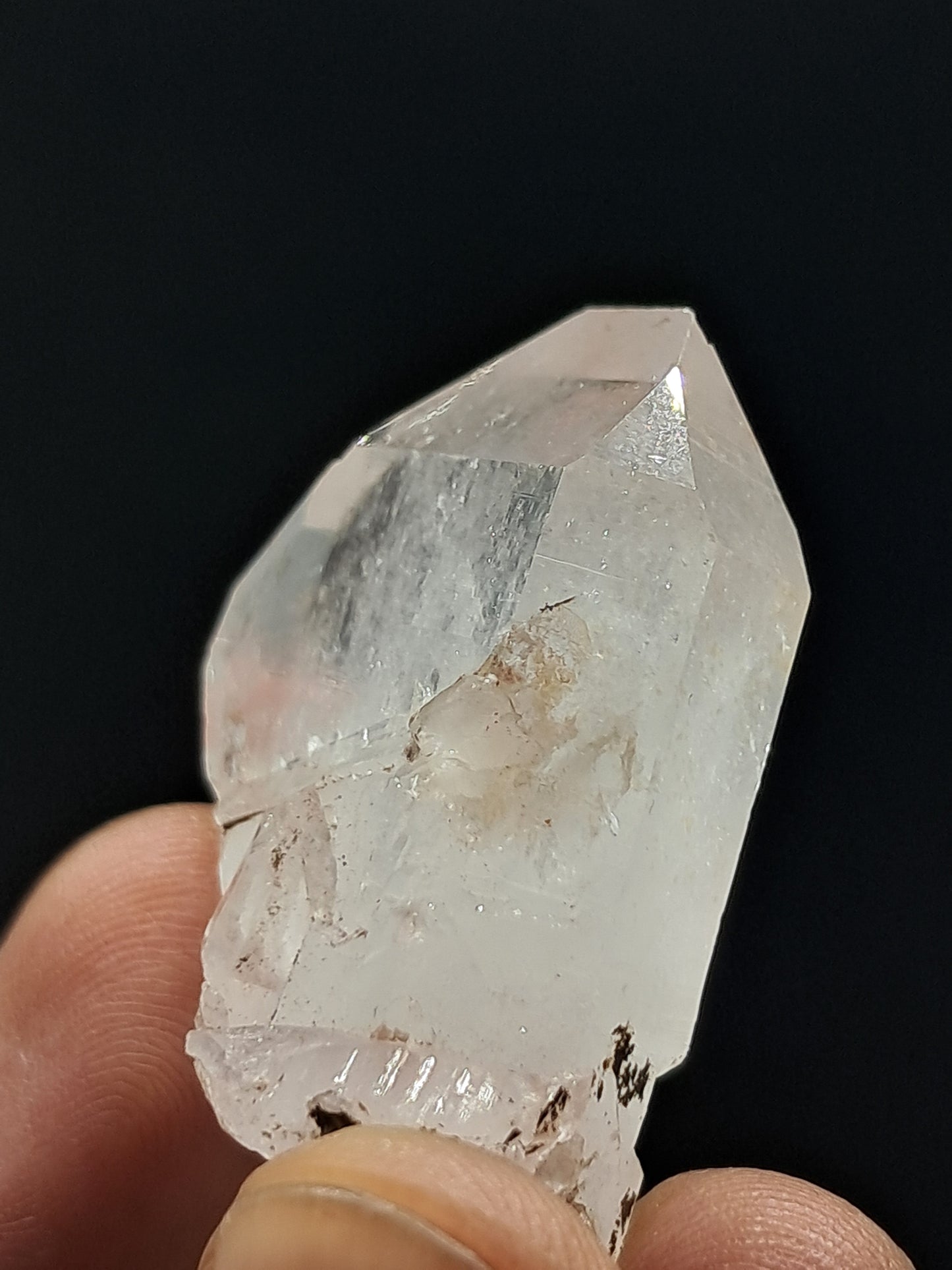 Punta natural de cuarzo tabular Faden (Santander, Colombia) | Ejemplar mineral n.° COQ21
