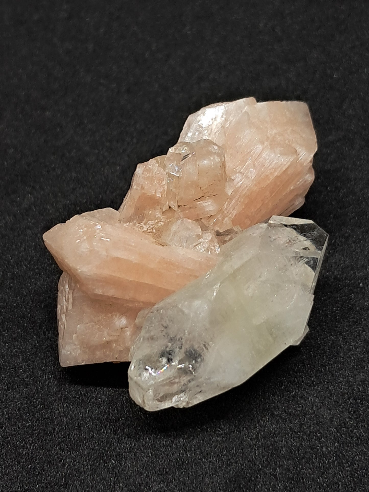 Apophyllite with Stilbite (Non-precious natural mineral) #AP7
