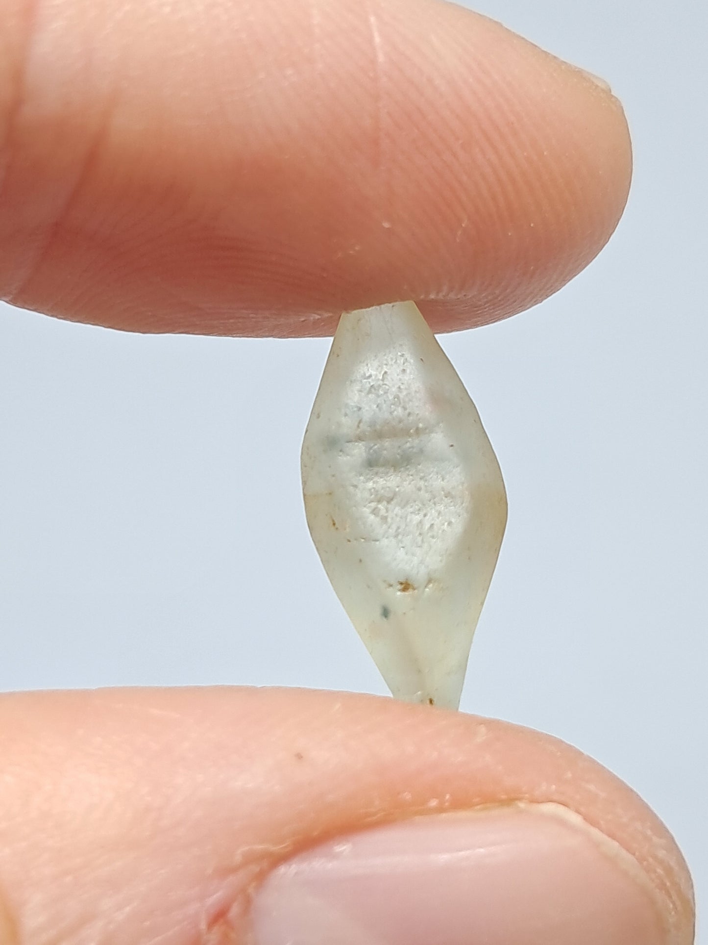 Natural White Sapphire (Sri Lanka) Rough Hexagonal Crystal #SP6