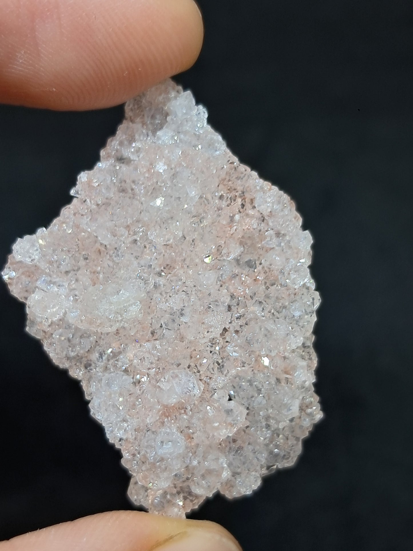 Pink Apophyllite On Quartz Floater Cluster (Ajanta) Natural Crystal | Mineral Specimen #APP4