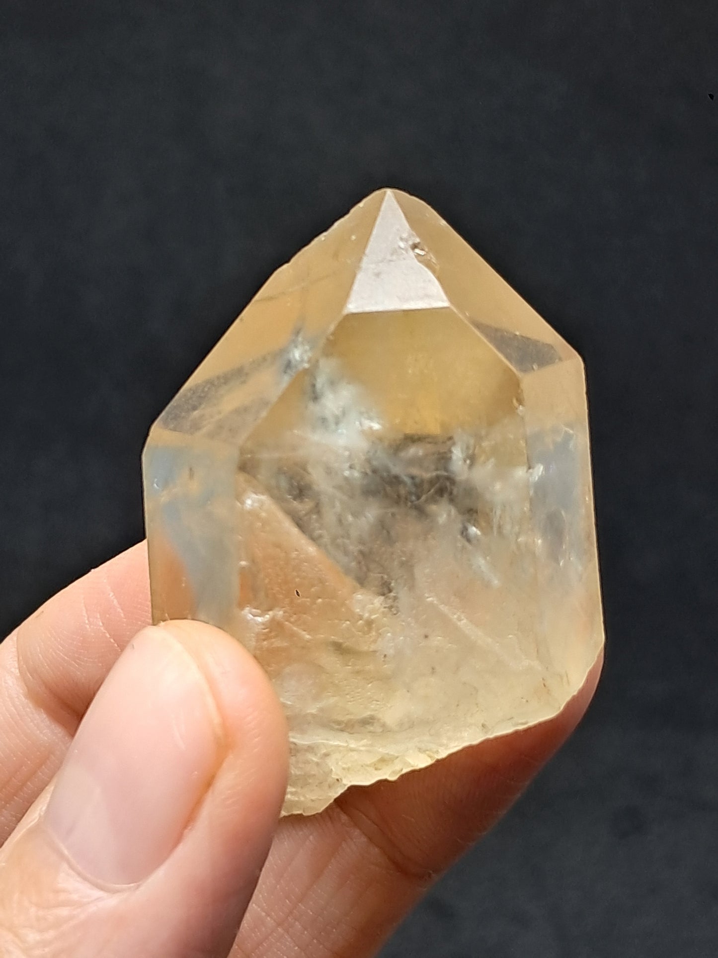Natural Citrine "Kundalini" (Democratic Republic of Congo) Crystal Point | Mineral Specimen #CTN23