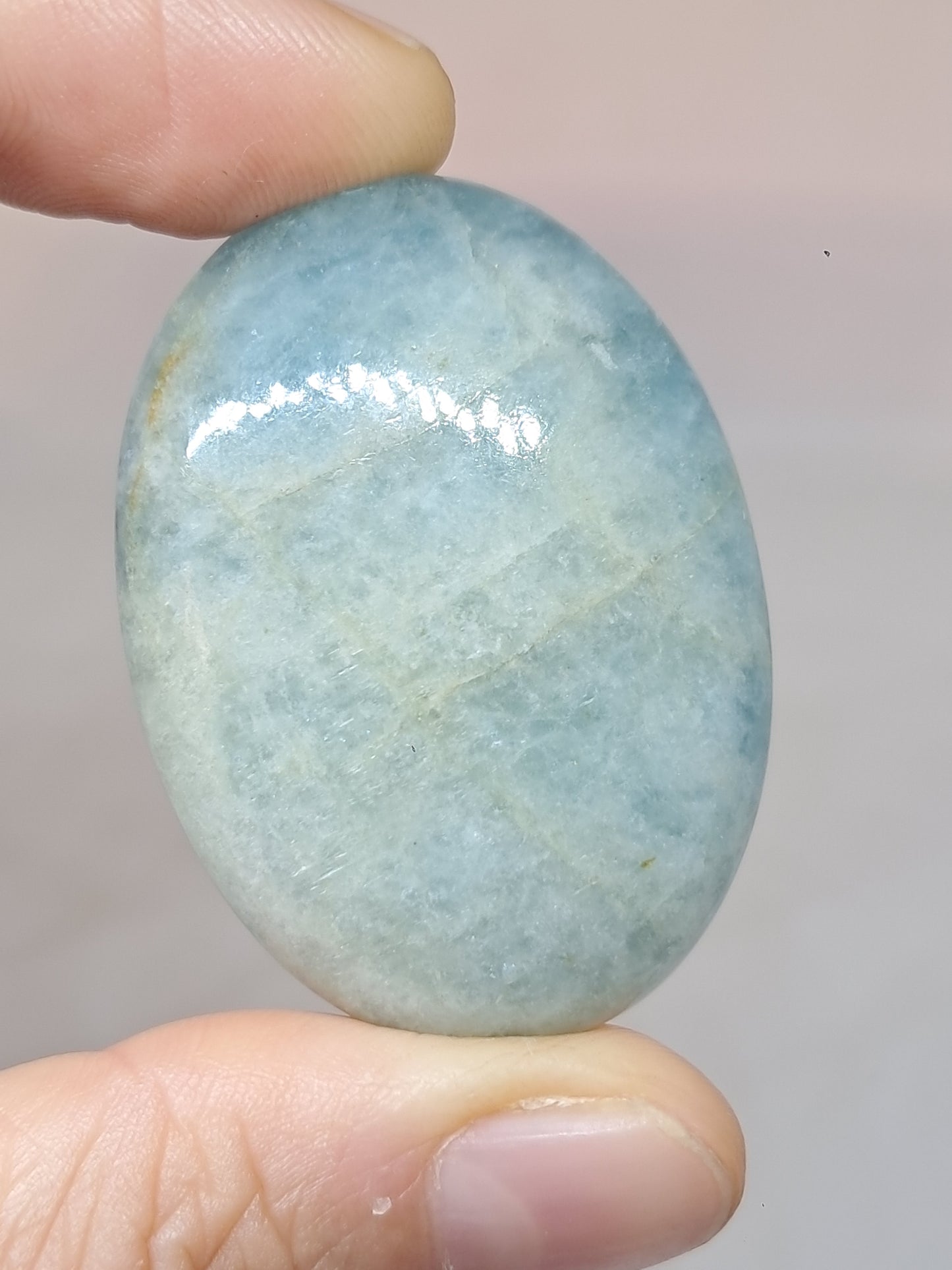 Aquamarine Palmstone | Polished Natural Crystal