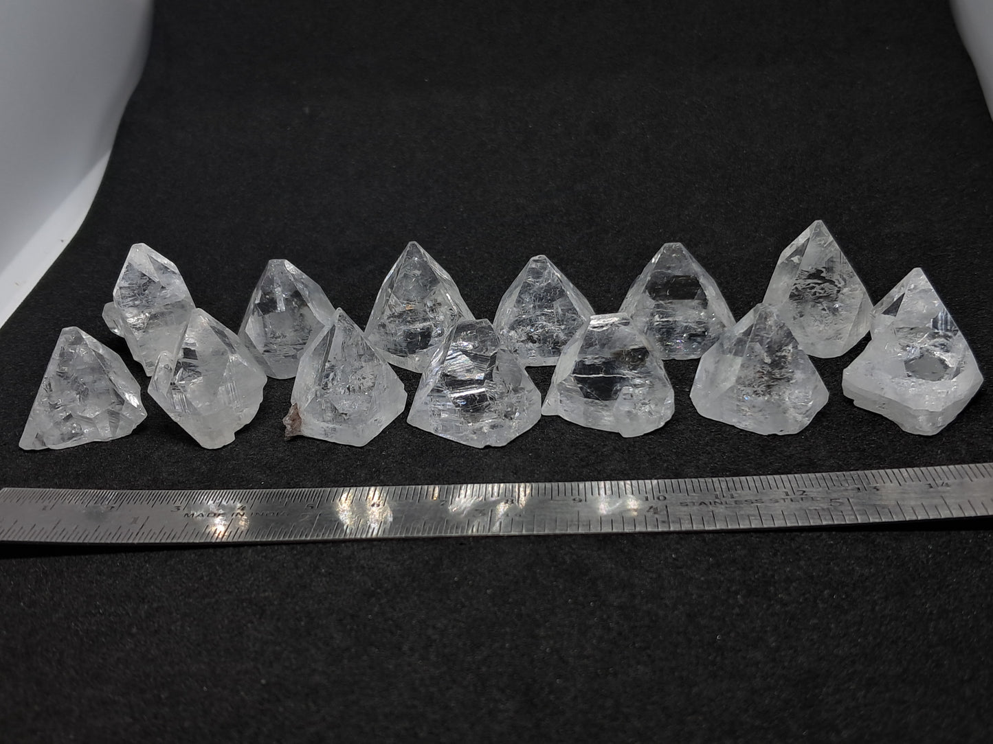Clear Apophyllite Points (Ajanta) 18-23 mm | Natural Crystal | Mineral Specimen #AP10