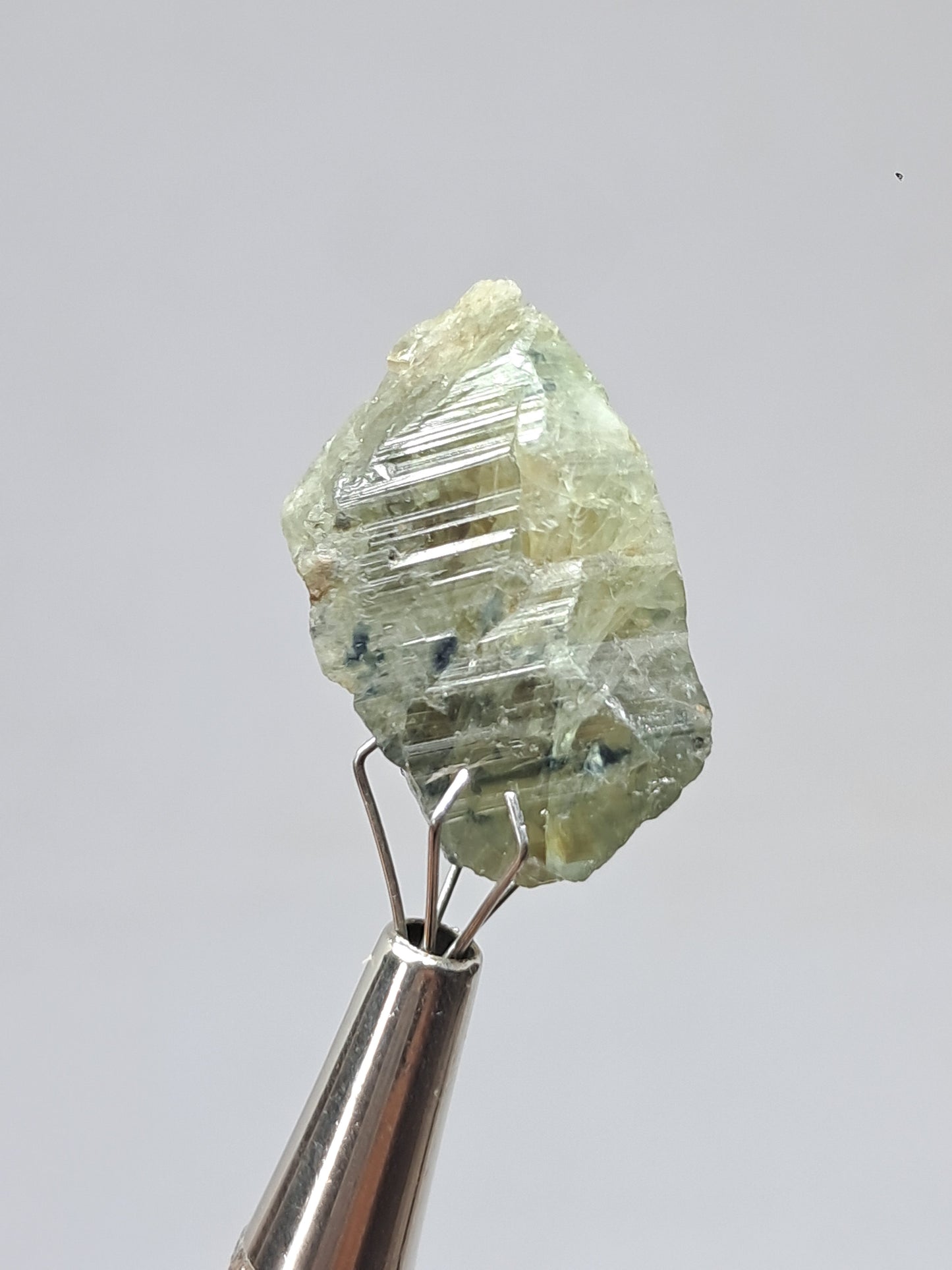 Natural Teal Green Sapphire Crystal (Karur) Rough Stone | Mineral Specimen #SP38
