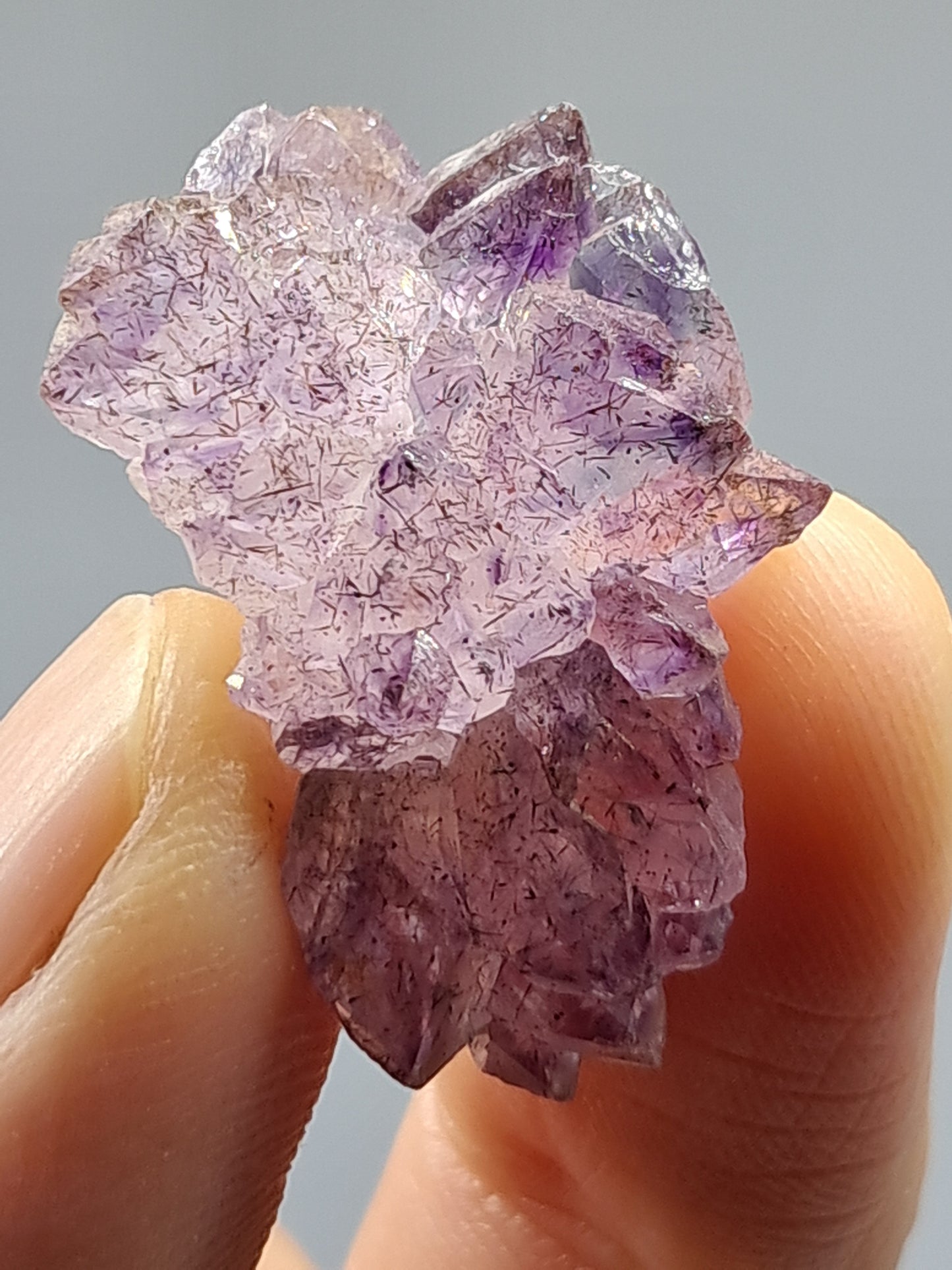 Amethyst Scepter Cluster w/ Goethite (Karur) Crystal Cluster | Natural Stone | Mineral Specimen #KA47