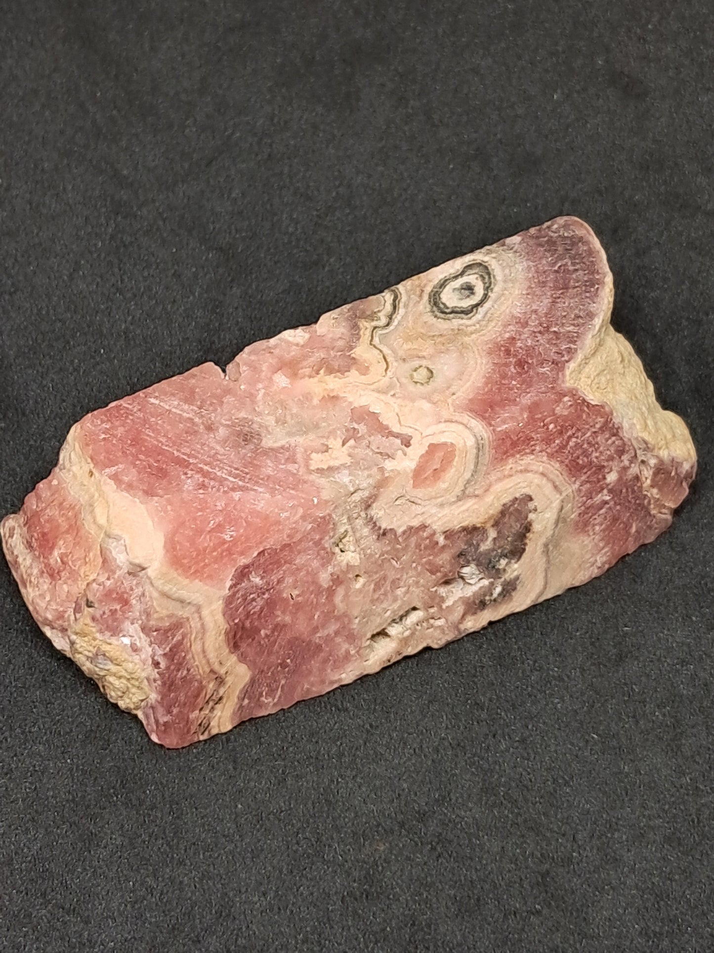 Rhodocrosite Rough Sliced (Argentina) Natural Stone | Rare Mineral #RHD5