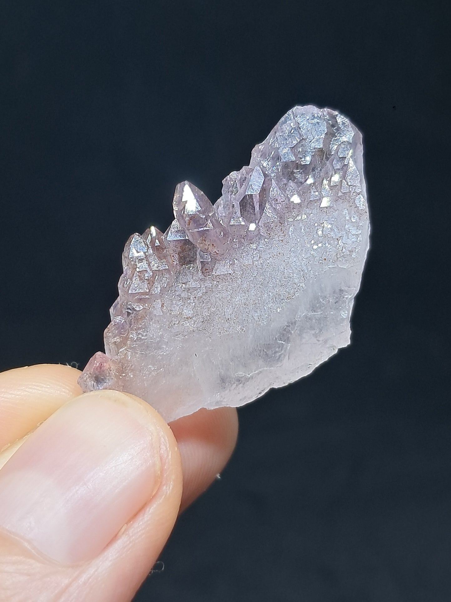 Elestial Amethyst w/ "Super Seven" inclusions (Karur) Crystal Cluster | Natural Stone | Mineral Specimen #KA88