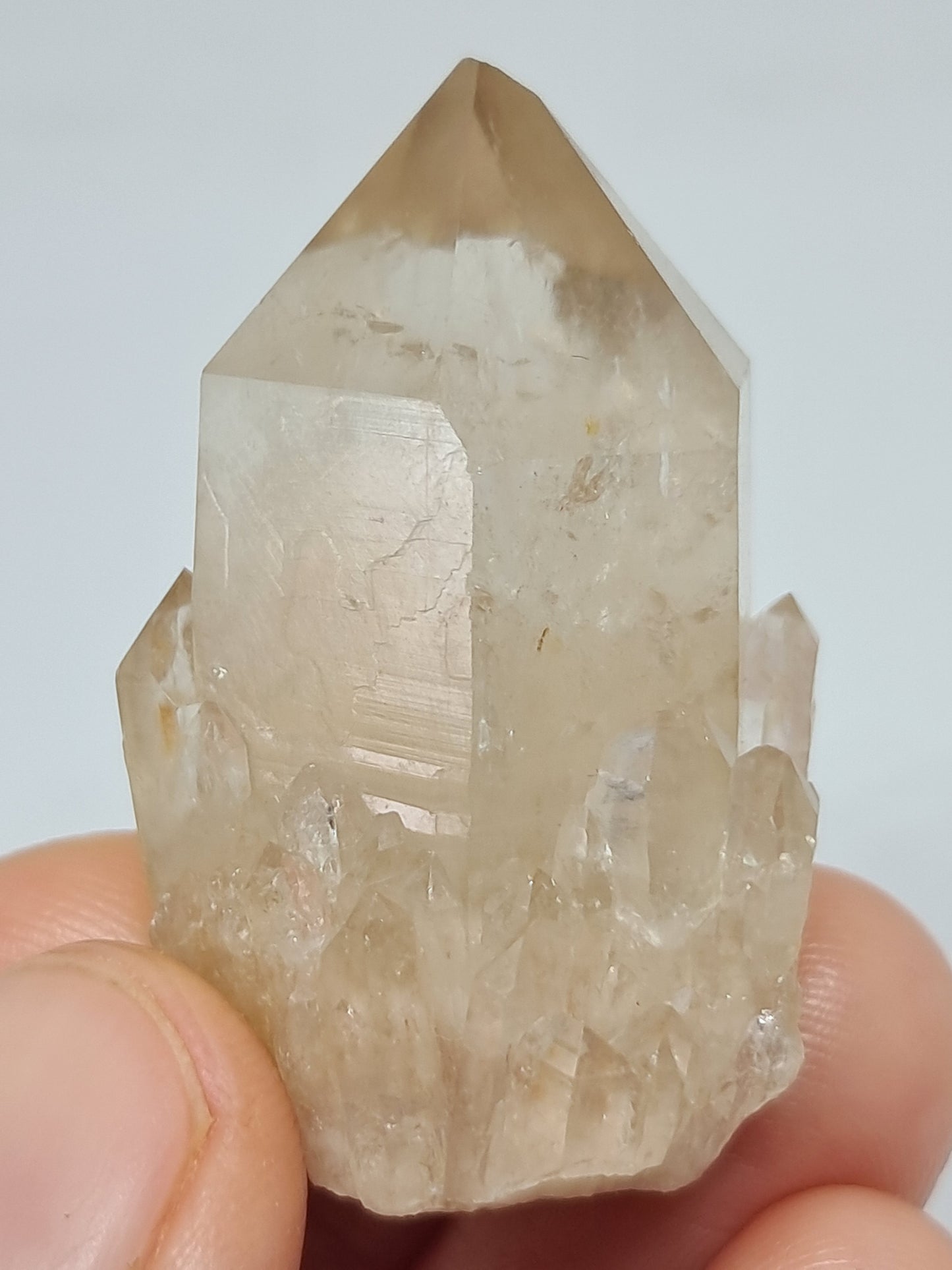 Natural Citrine "Kundalini" (Democratic Republic of Congo) Crystal Point | Mineral Specimen #CTN12