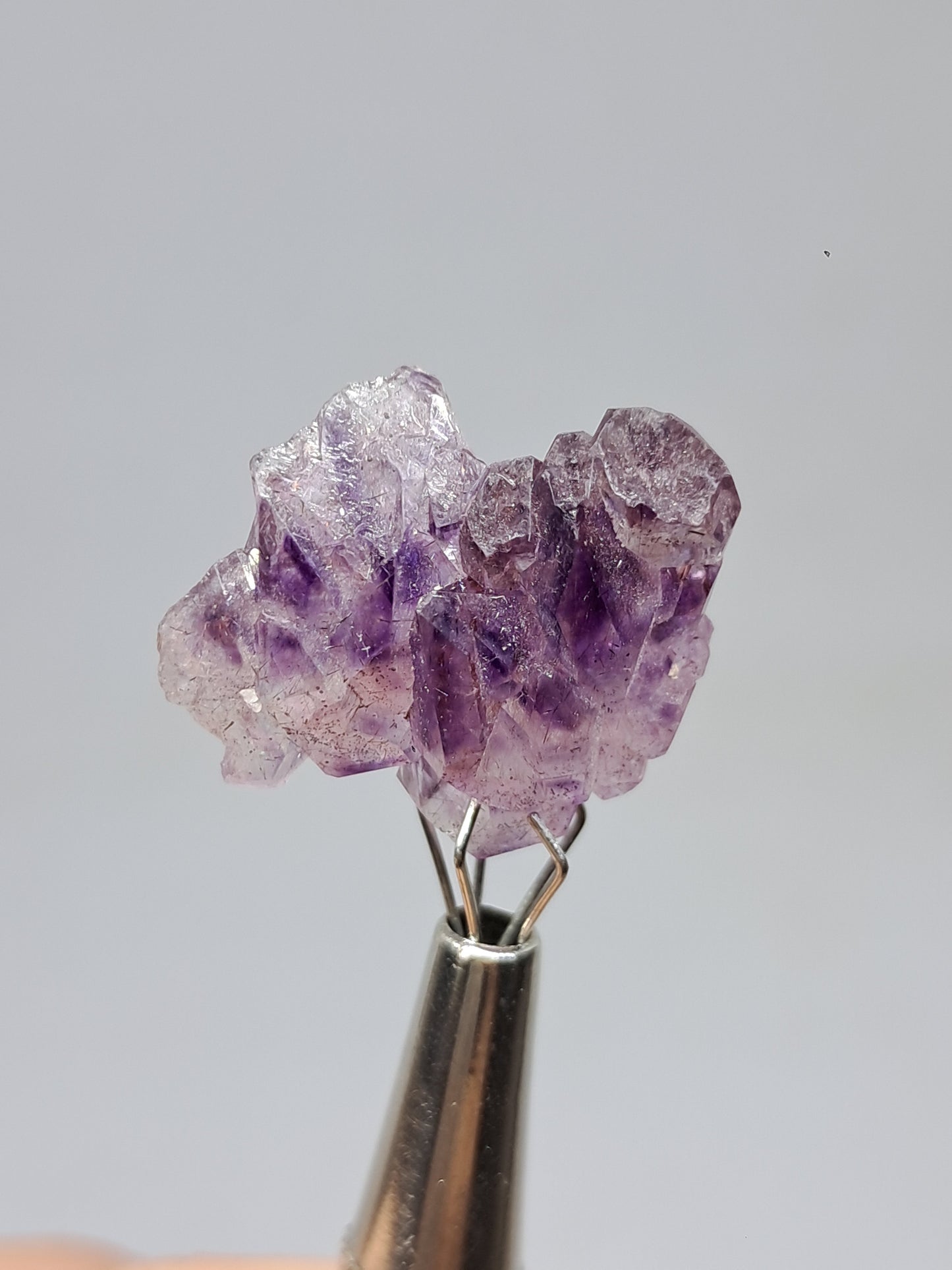 Set of 3 Amethyst from Karur | Natural Crystals | Mineral Specimen #KA170