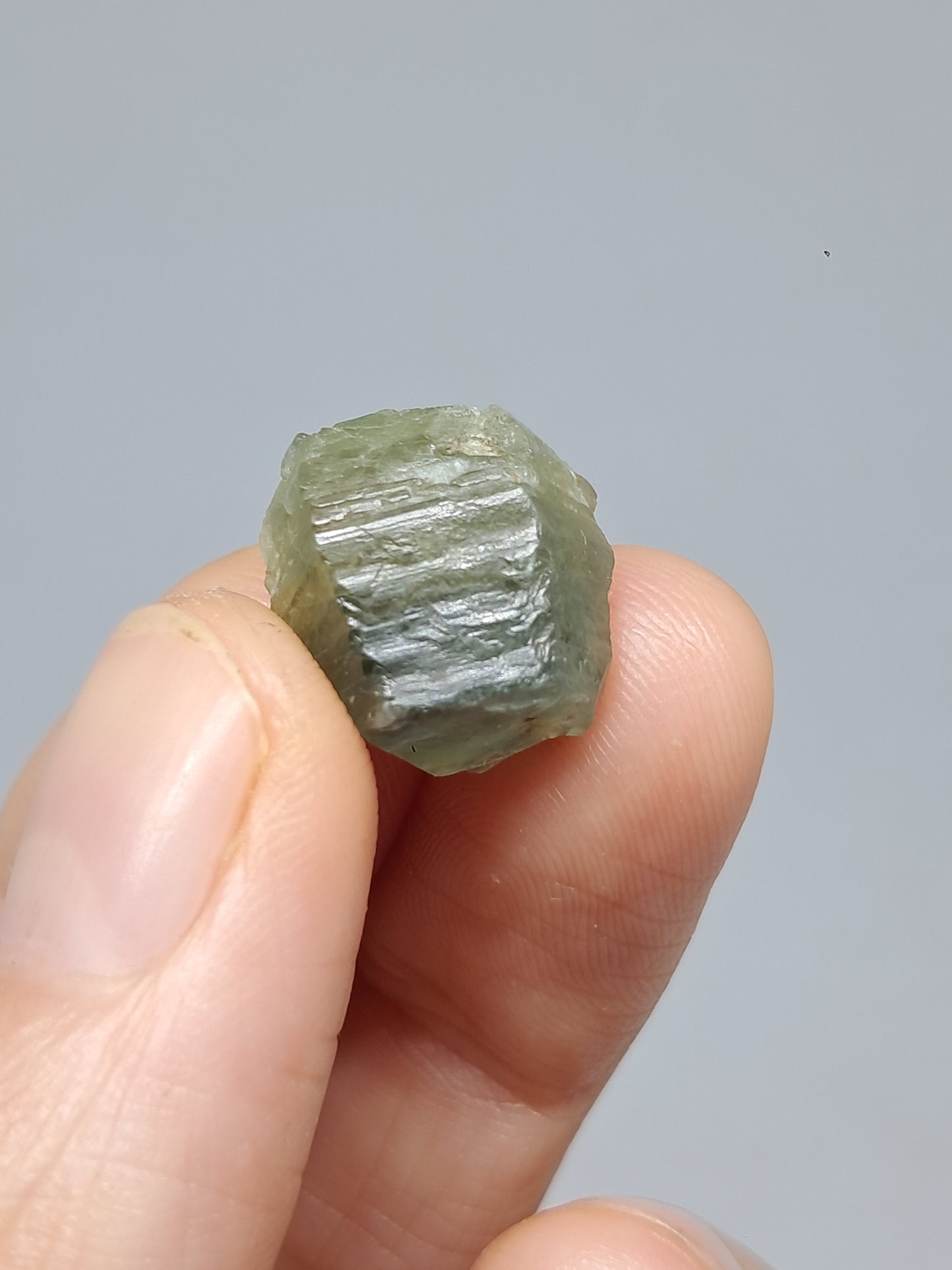 Natural Greenish-Blue *Teal* Sapphire Crystal (Karur) Rough Stone | Mineral Specimen #SP26