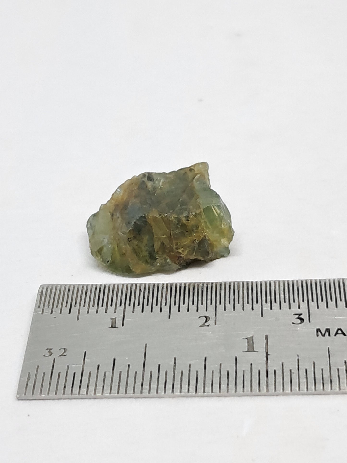 Natural Greenish-Blue *Teal* Sapphire Crystal (Karur) Rough Stone | Mineral Specimen #SP28