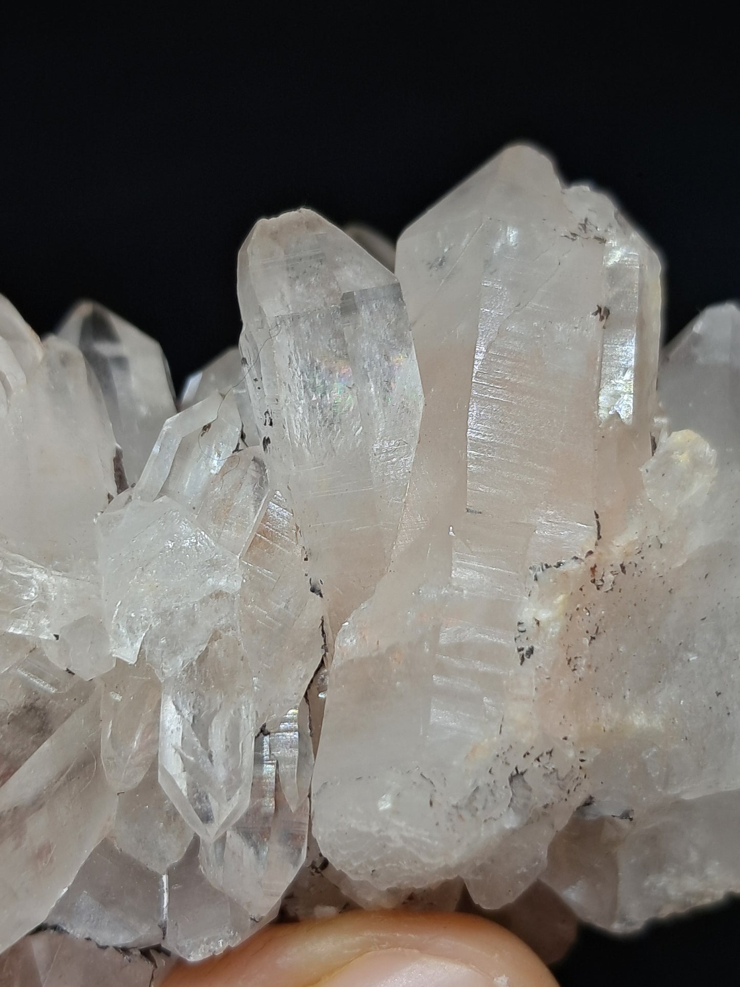 Himalayan Quartz Cluster w/ Hematite and Iron | Natural Crystal | Rough Stone | Mineral Specimen #CH48