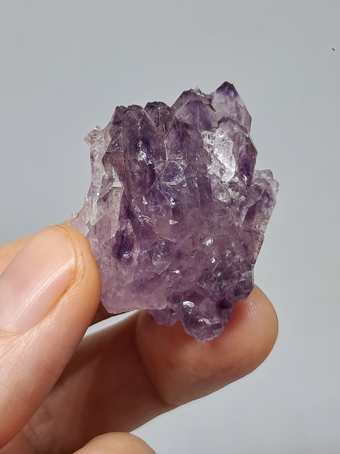 Amatista en racimo (Karur) | Cristal en bruto | Piedra natural | Ejemplar mineral n.° KA121