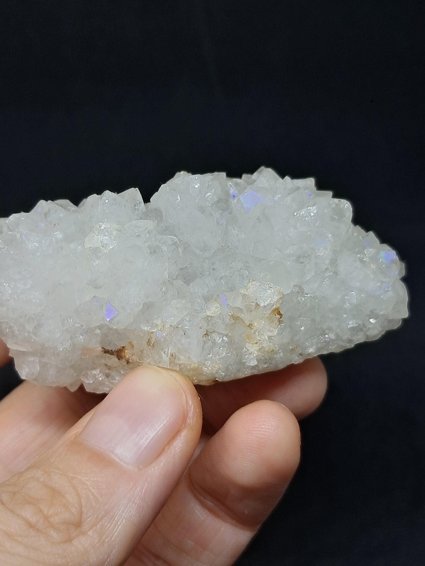 Cuarzo Iris (Aurangabad) | Anandalita | Estalactita | Cristal natural n.° AQ35