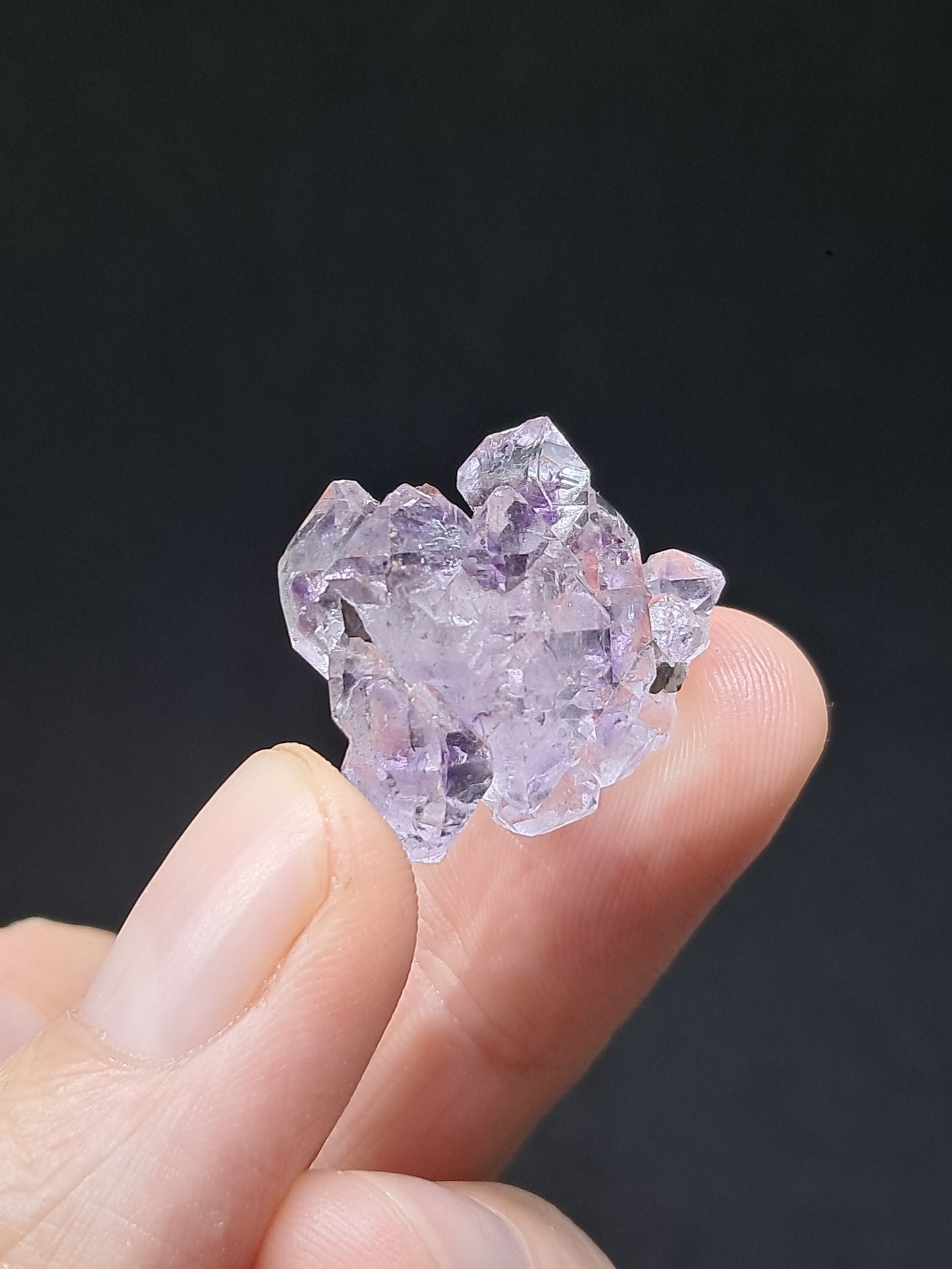 Cúmulo de Cetro de Amatista Brillante (Karur) Formación Elestial | Cristal en Bruto | Piedra Natural | Ejemplar Mineral #KA152