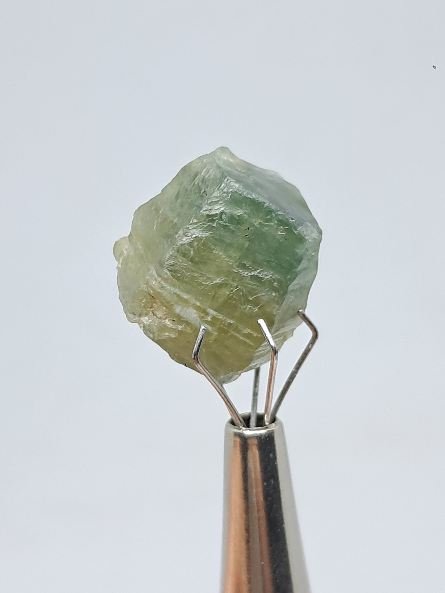 Natural Greenish-Blue *Teal* Sapphire Crystal (Karur) Rough Stone | Mineral Specimen #SP26