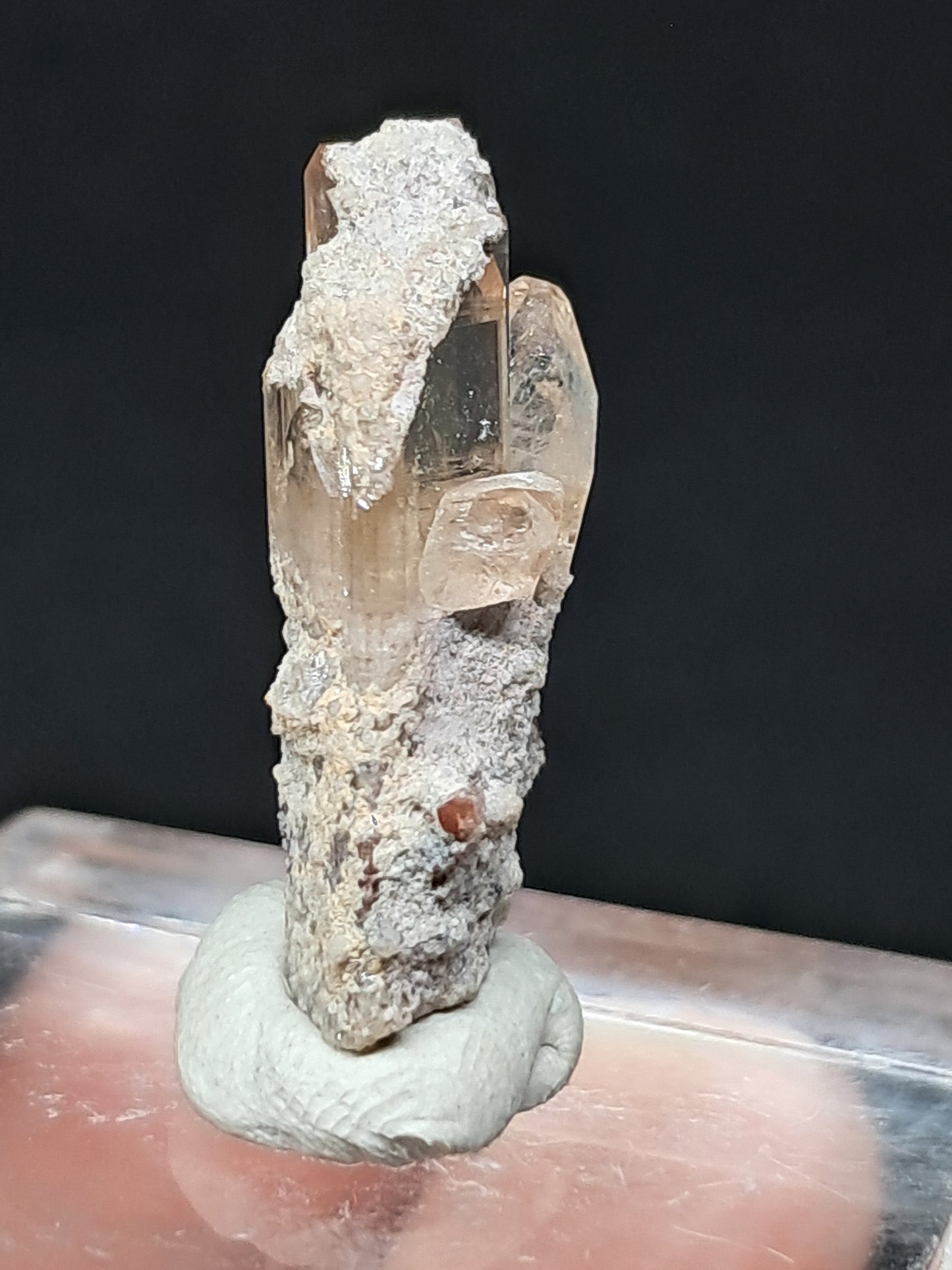 Cristal de topacio natural (México), piedra preciosa rara | Ejemplar mineral n.° TPZ5