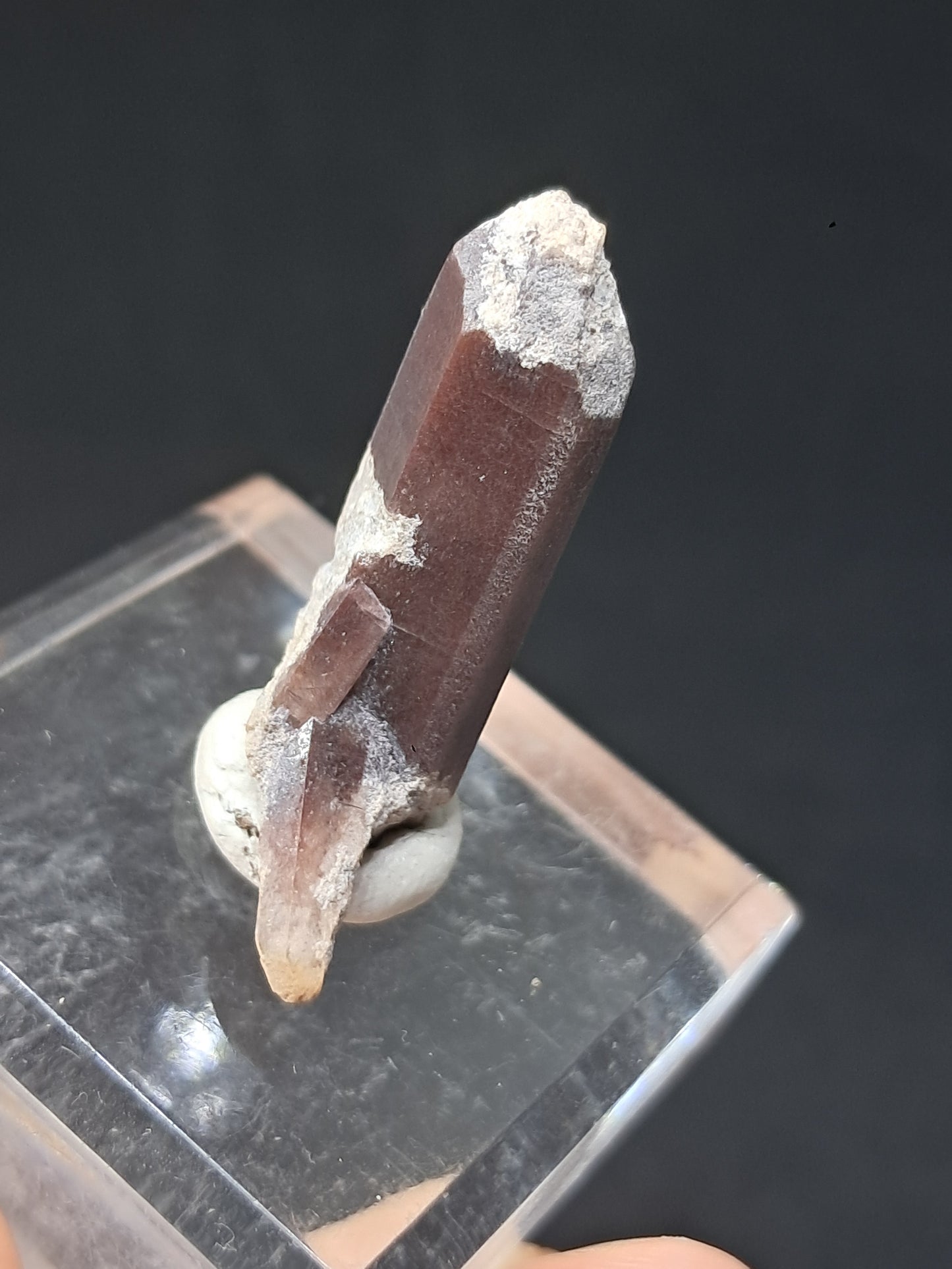 Cristal de topacio natural (México), piedra preciosa rara | Ejemplar mineral n.° TPZ19