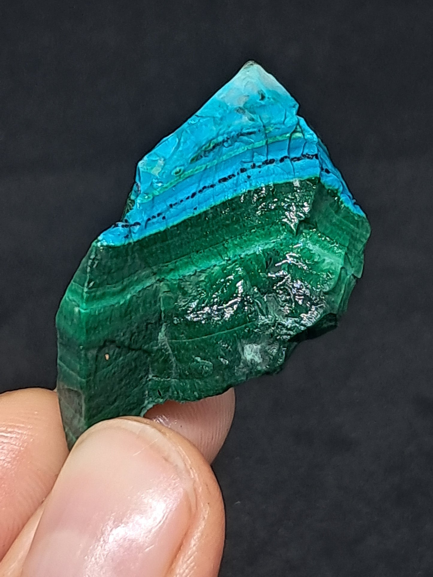 Chrysocolla Malachite (Democratic Republic of Congo) Raw Stone | Rough Crystal | Natural Mineral Specimen #CM8
