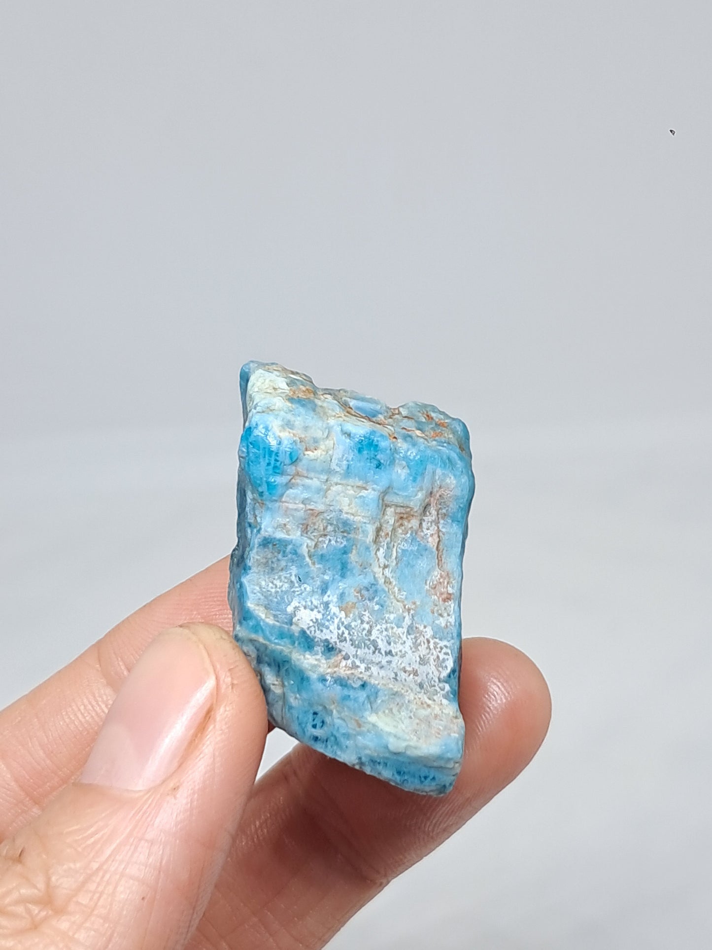 Piedra natural de apatita azul (Madagascar) n.° AP3