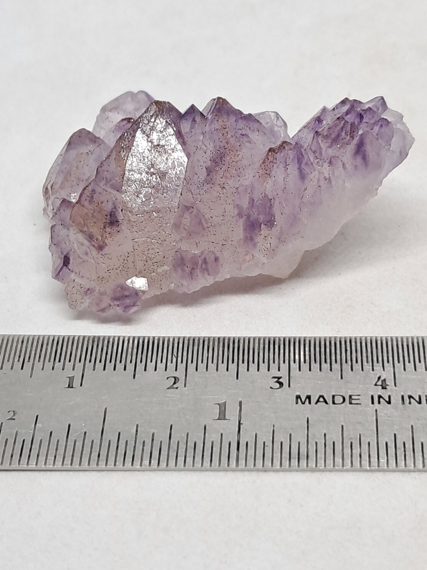 Amatista "Super Siete" (Karur) Cúmulo de Cristales Elestiales | Piedra Natural | Ejemplar Mineral n.° KA96