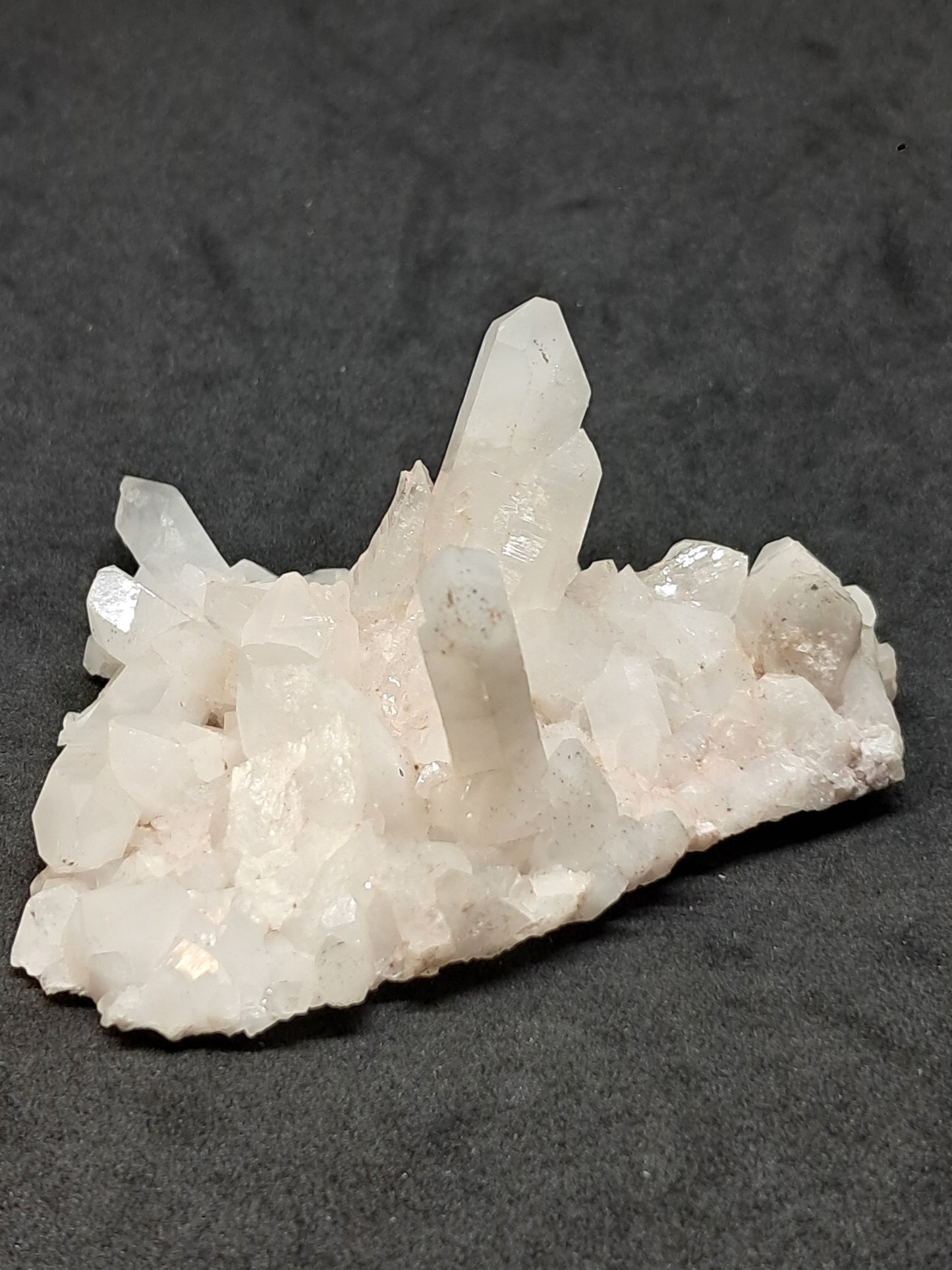 Quartz Cluster with White Chlorite (Himachal pradesh) | Milky Crystal #CH41