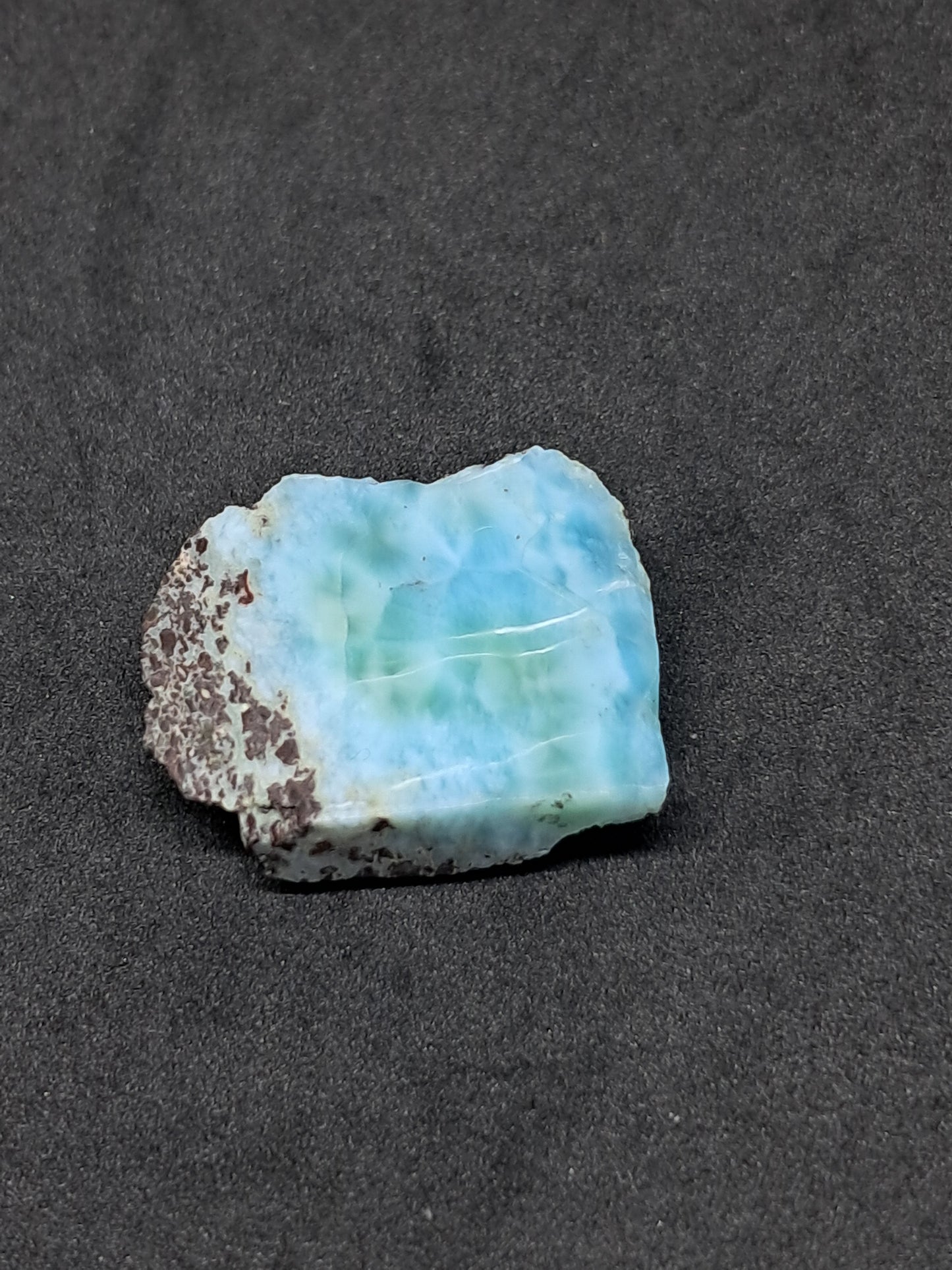 Larimar Raw Slice (Non-precious Natural Stone) #LM7