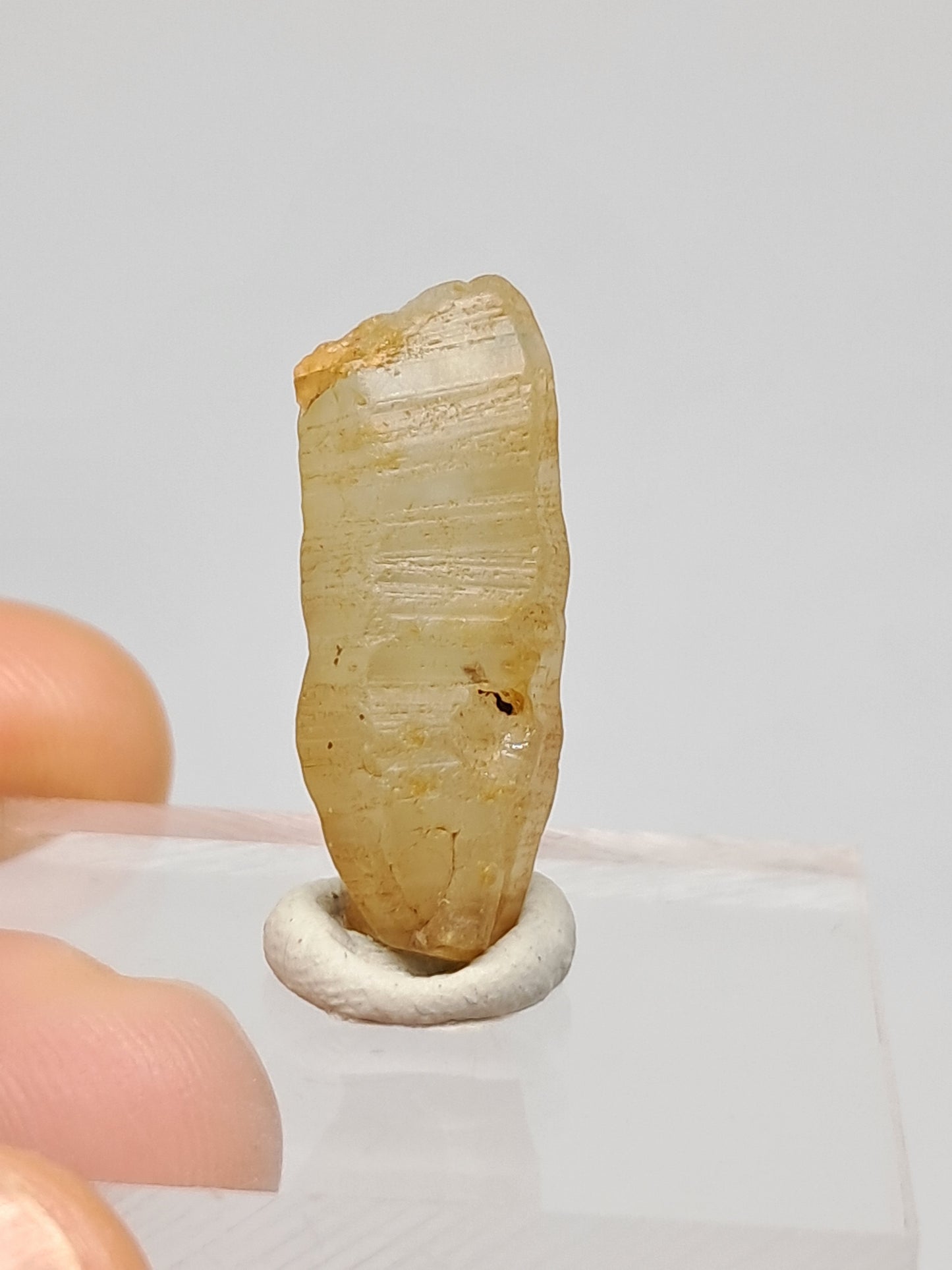 Natural White Sapphire Crystal (Sri Lanka) Rough Stone | Mineral Specimen #SP8