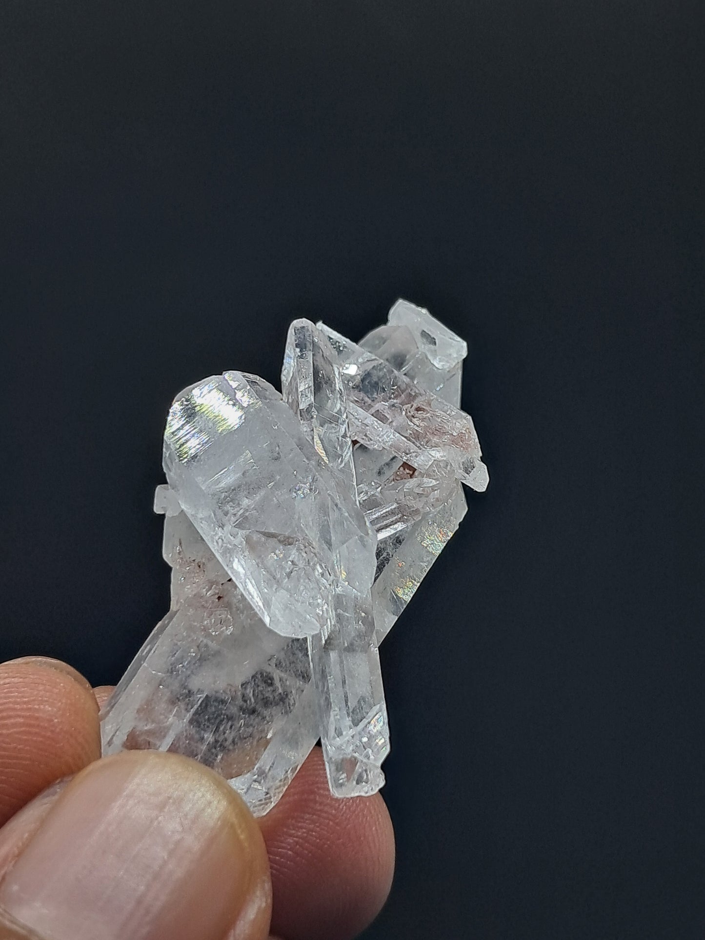 Cúmulo de Cuarzo Faden Claro (Santander, Colombia) Punta Natural | Ejemplar Mineral n.° COQ17