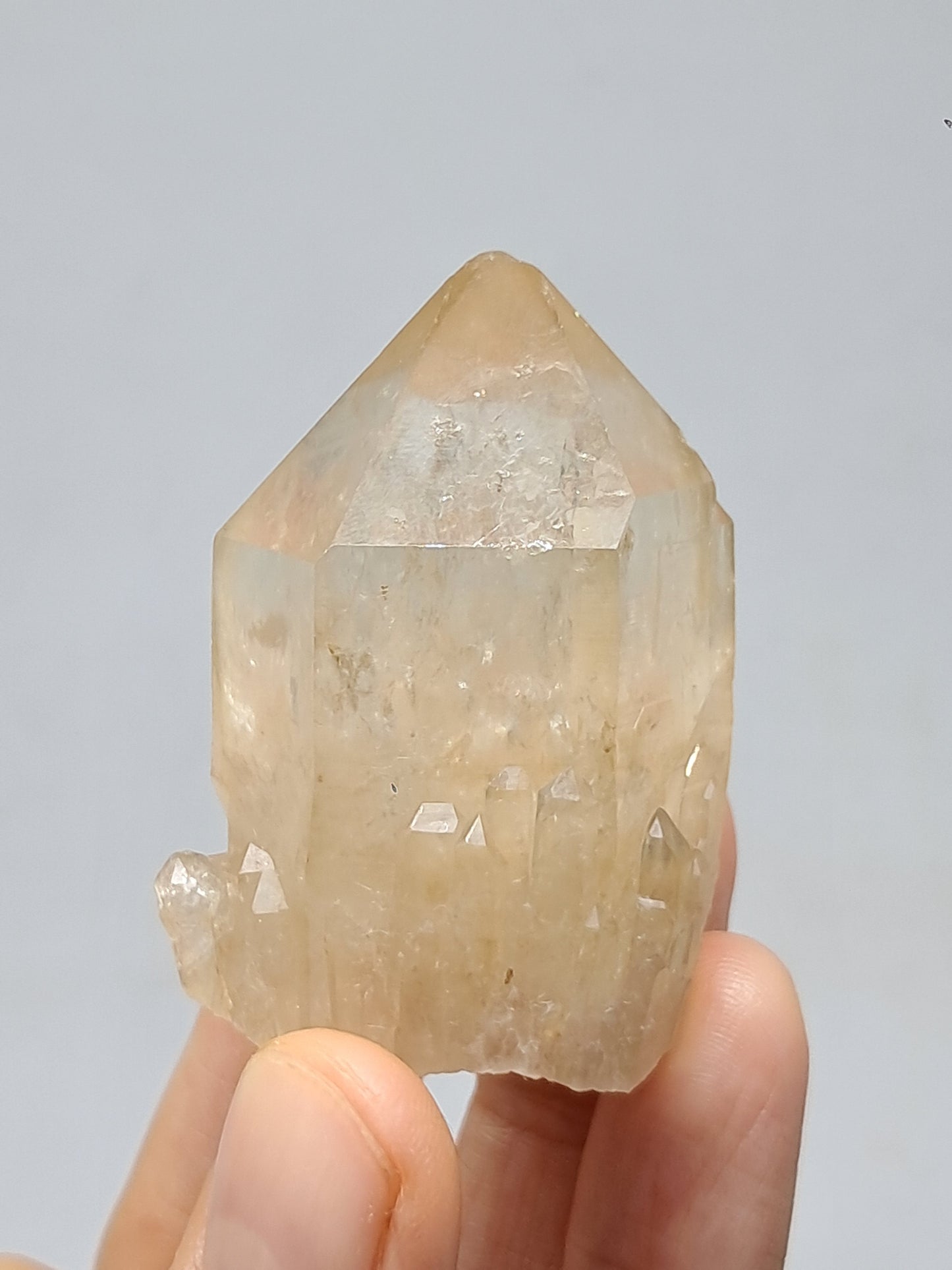 Natural Citrine "Kundalini" (Democratic Republic of Congo) Crystal Point | Mineral Specimen #CTN22
