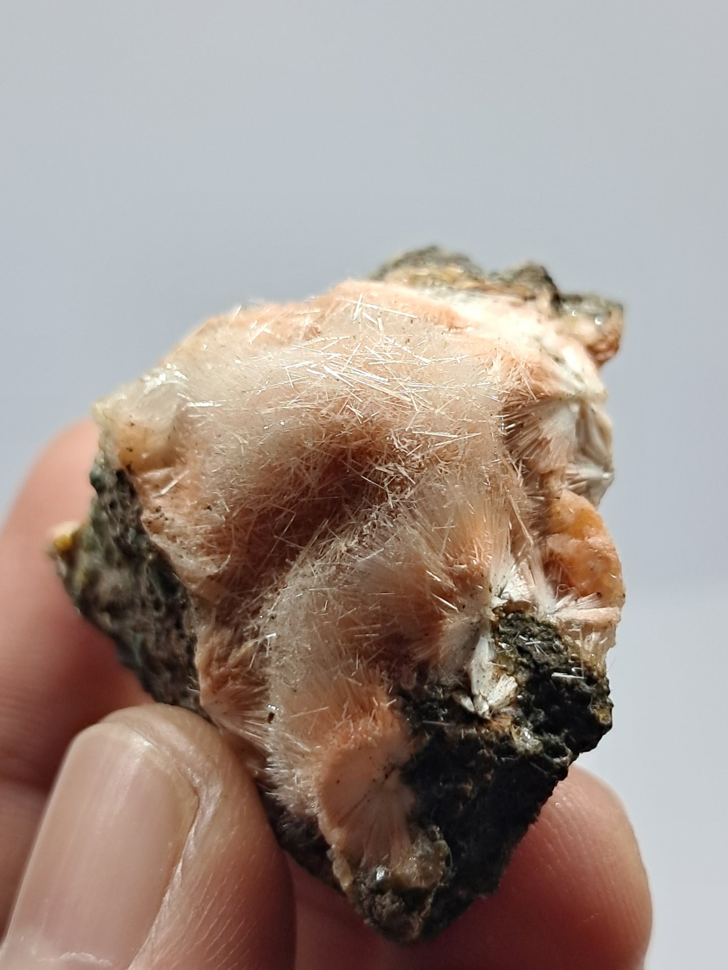 Mesolite with Hematite inclusion (Non-precious mineral) #MS18