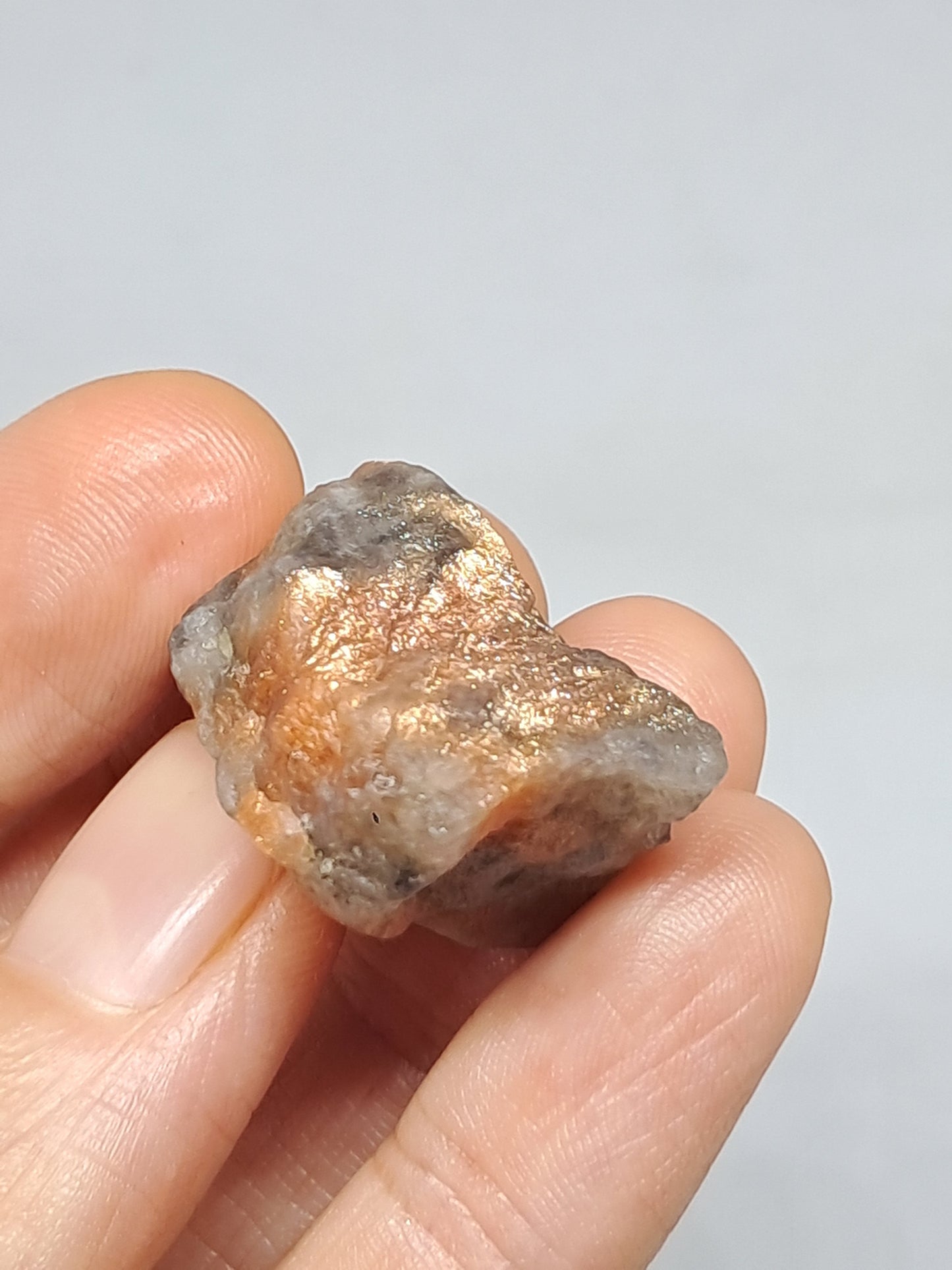 Sunstone w/ Iolite (Tamil Nadu) Rough Stone | Natural Crystal | Mineral Specimen #SI11