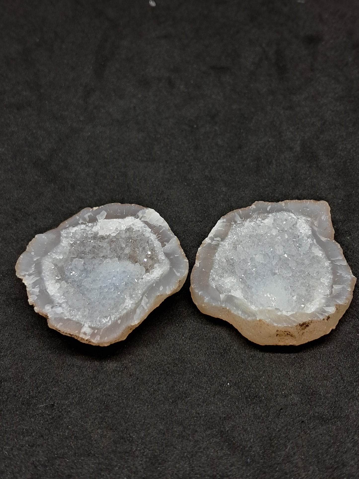 Quartz Geode (Ajanta) w/ White Fluorite Balls | Natural Crystal | Rough Stone #GD18