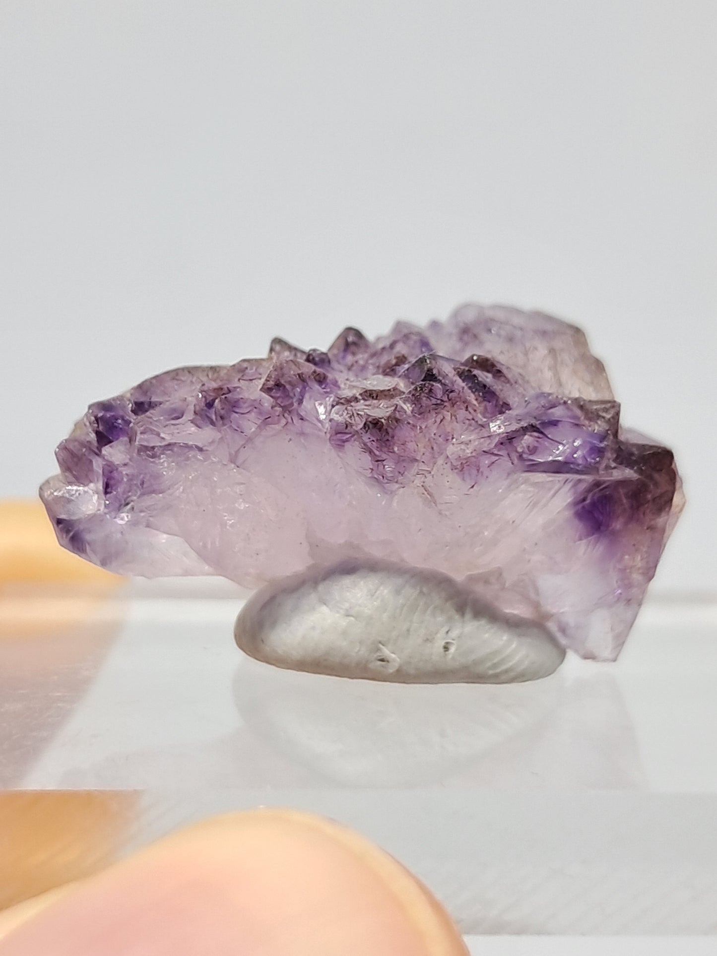 Amethyst Scepter Cluster w/ Goethite (Karur) Crystal Cluster | Natural Stone | Mineral Specimen #KA47