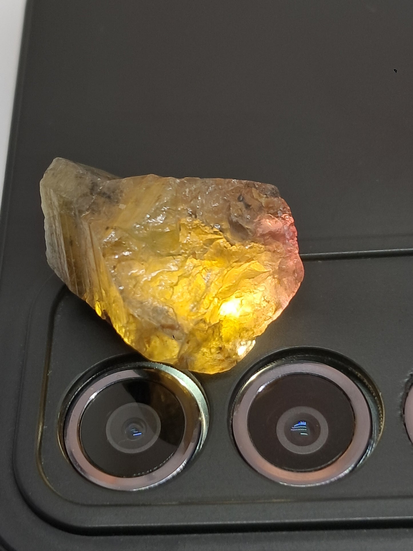 Natural Green Pink Sapphire Crystal (Karur) Rough Stone | Bicolor | Mineral Specimen #SP33