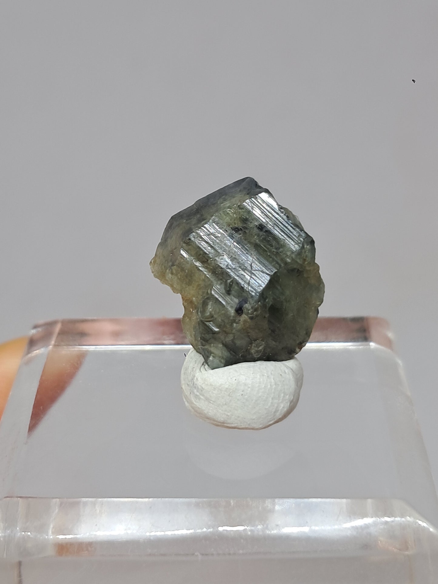 Natural Green Blue Sapphire Crystal (Karur) Rough Stone | Bicolor | Mineral Specimen #SP37