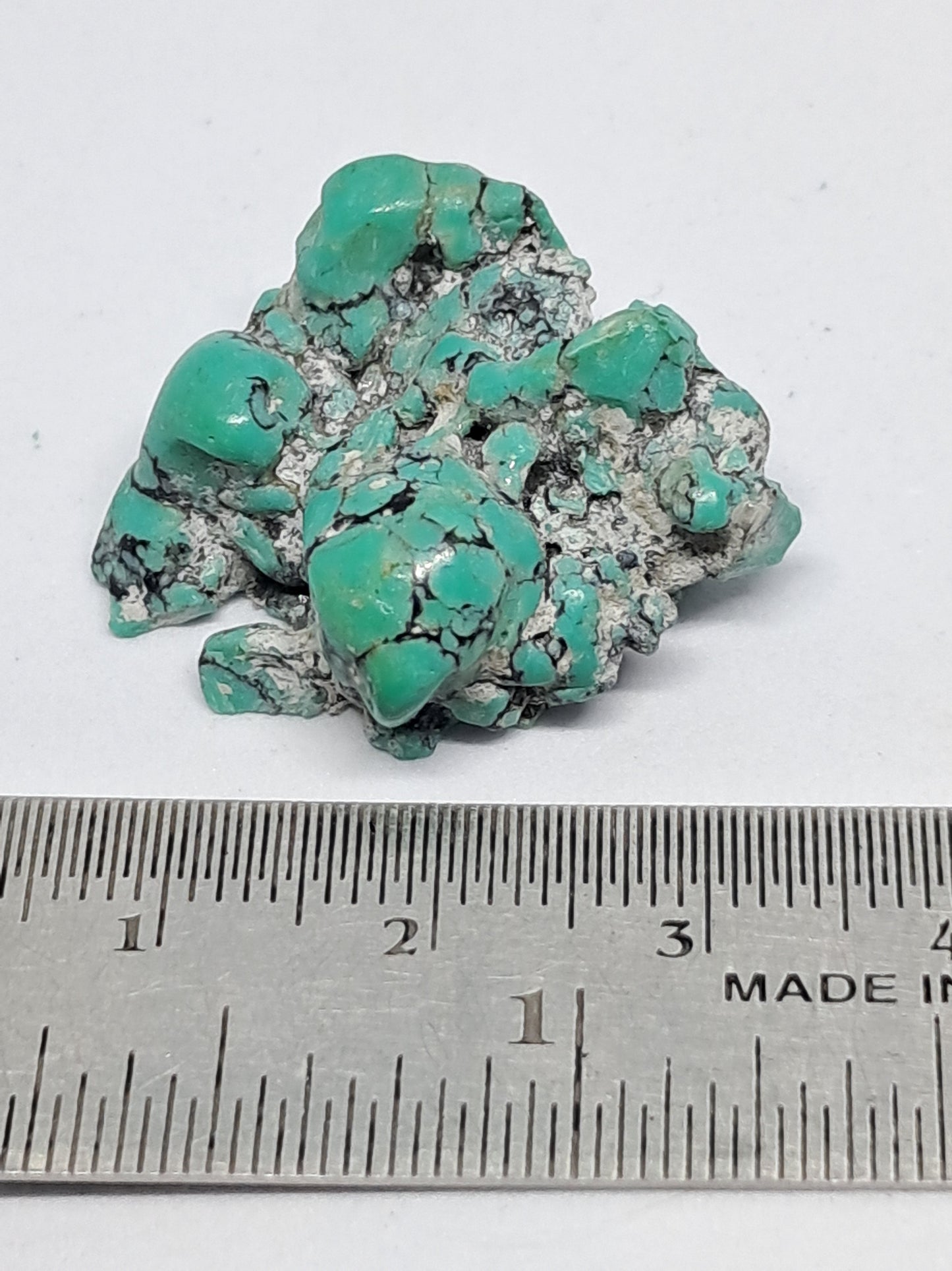 Tibetan Turquoise Stabilized Natural Stone | Mineral Specimen #TT8