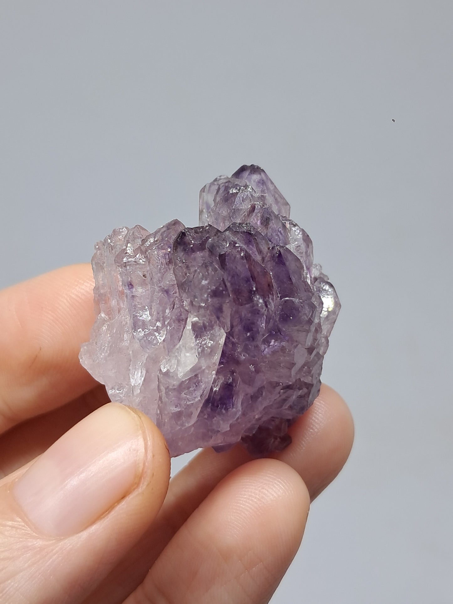 Amatista en racimo (Karur) | Cristal en bruto | Piedra natural | Ejemplar mineral n.° KA121