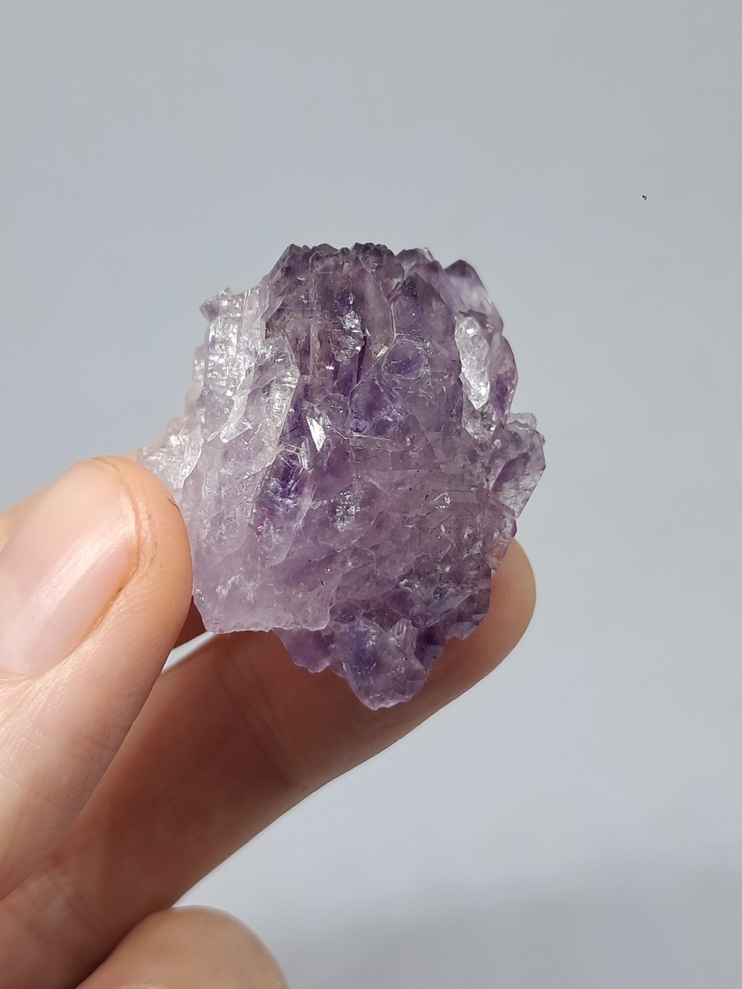 Amatista en racimo (Karur) | Cristal en bruto | Piedra natural | Ejemplar mineral n.° KA121
