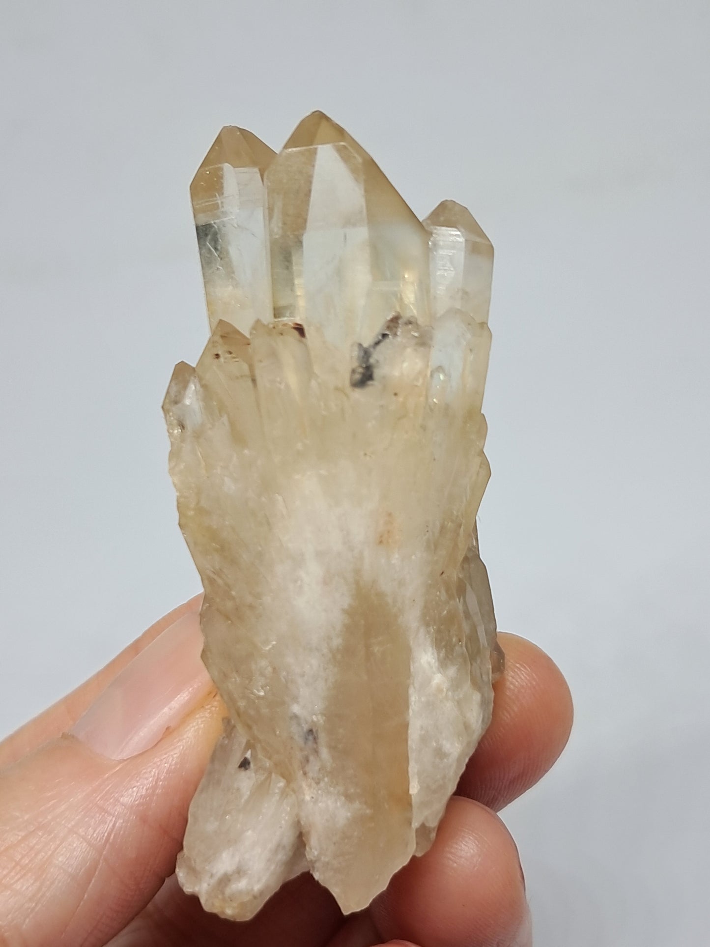 Natural Citrine "Kundalini" (Democratic Republic of Congo) Crystal Point | Mineral Specimen #CTN9
