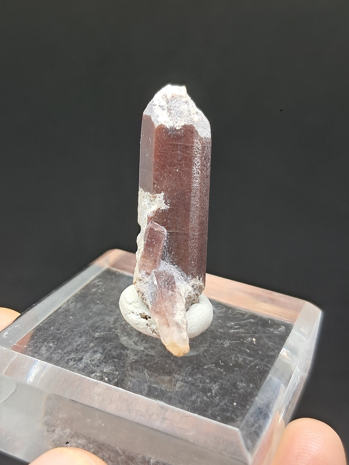 Cristal de topacio natural (México), piedra preciosa rara | Ejemplar mineral n.° TPZ19