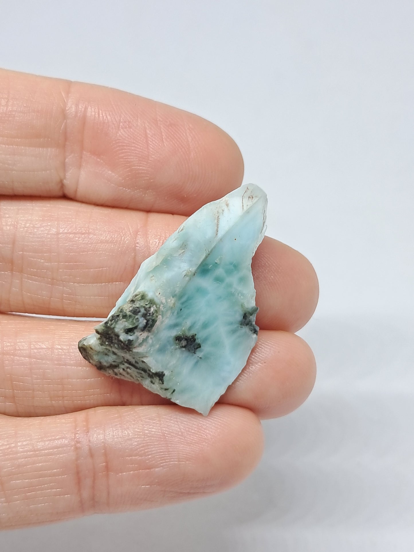 Larimar Raw Slice (Non-precious Natural Stone) #LM3