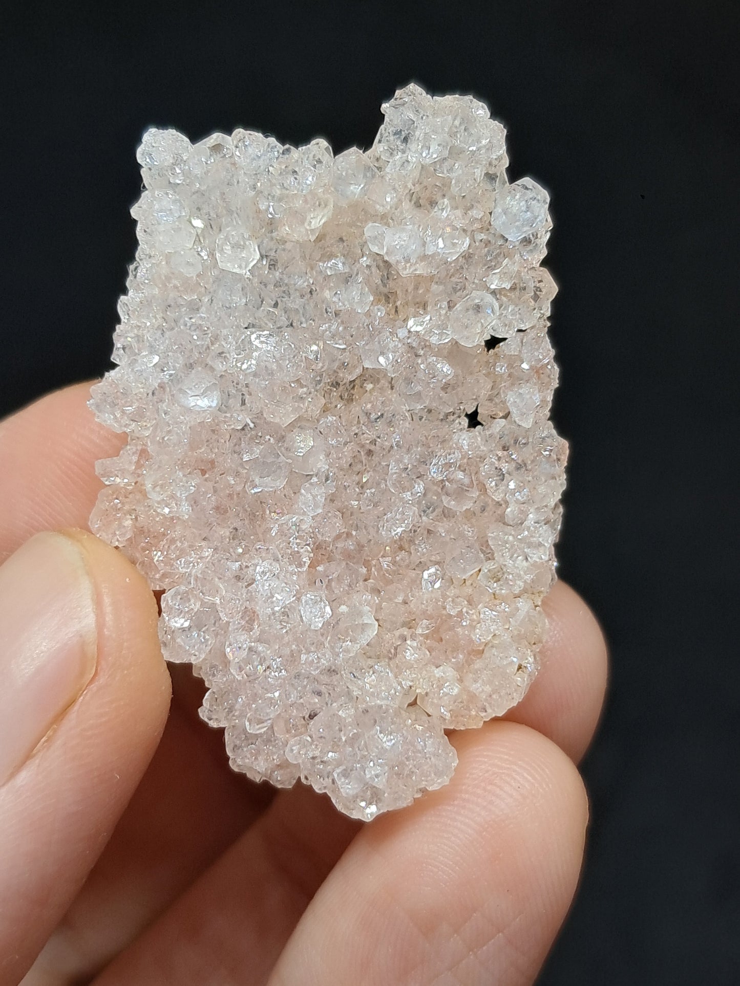 Pink Apophyllite On Quartz Floater Cluster (Ajanta) Natural Crystal | Mineral Specimen #APP3
