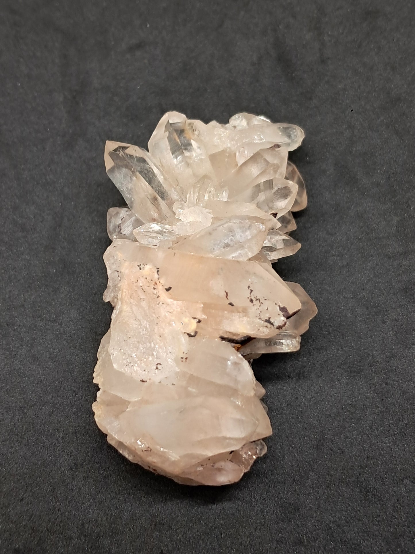Himalayan Quartz Cluster w/ Hematite and Iron | Natural Crystal | Rough Stone | Mineral Specimen #CH48