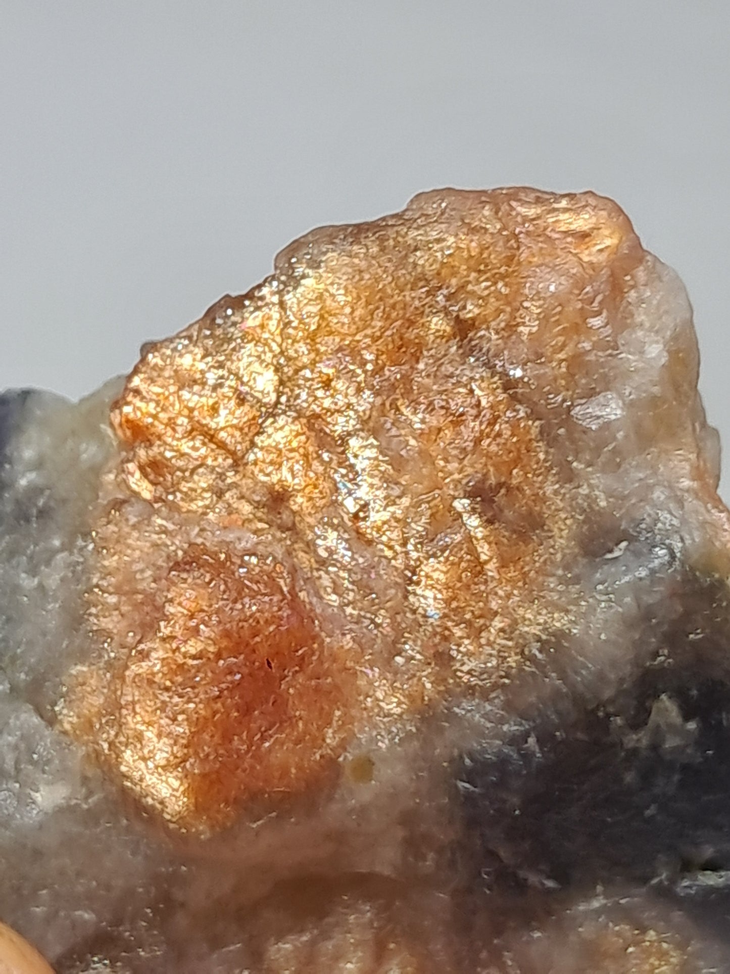 Sunstone w/ Iolite (Tamil Nadu) Rough Stone | Natural Crystal | Mineral Specimen #SI13