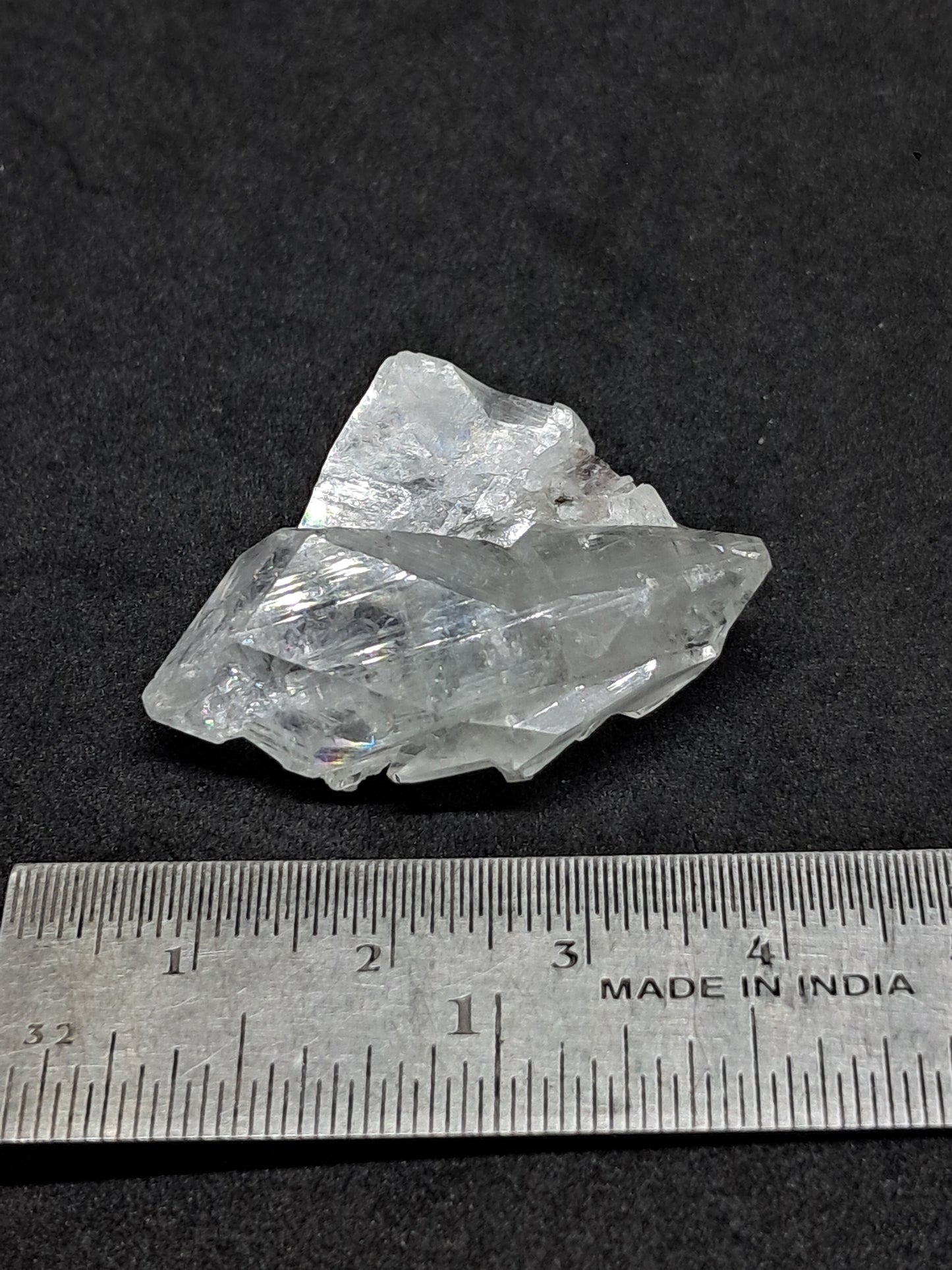 Clear Apophyllite Biterminated Point (Ajanta) Natural Crystal | Mineral Specimen #AP55
