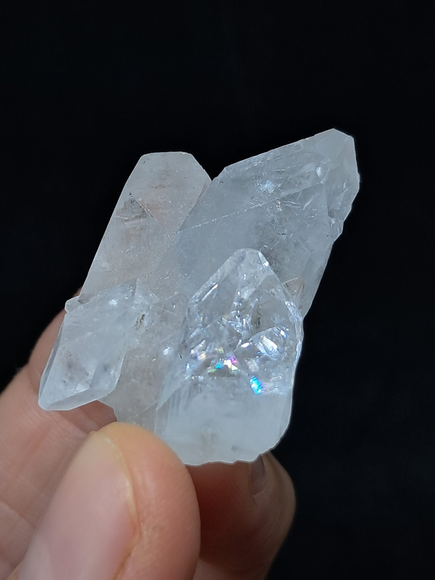 Clear Apophyllite Cluster (Ajanta) Natural Crystal | Mineral Specimen #AP49