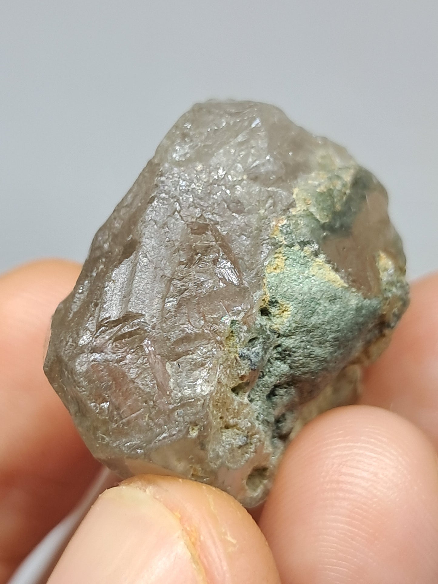Quartz w/ Chlorite and Golden Rutile Inclusions (Kullu) Rough Stone | Natural Crystal Point | Mineral Specimen #CH44
