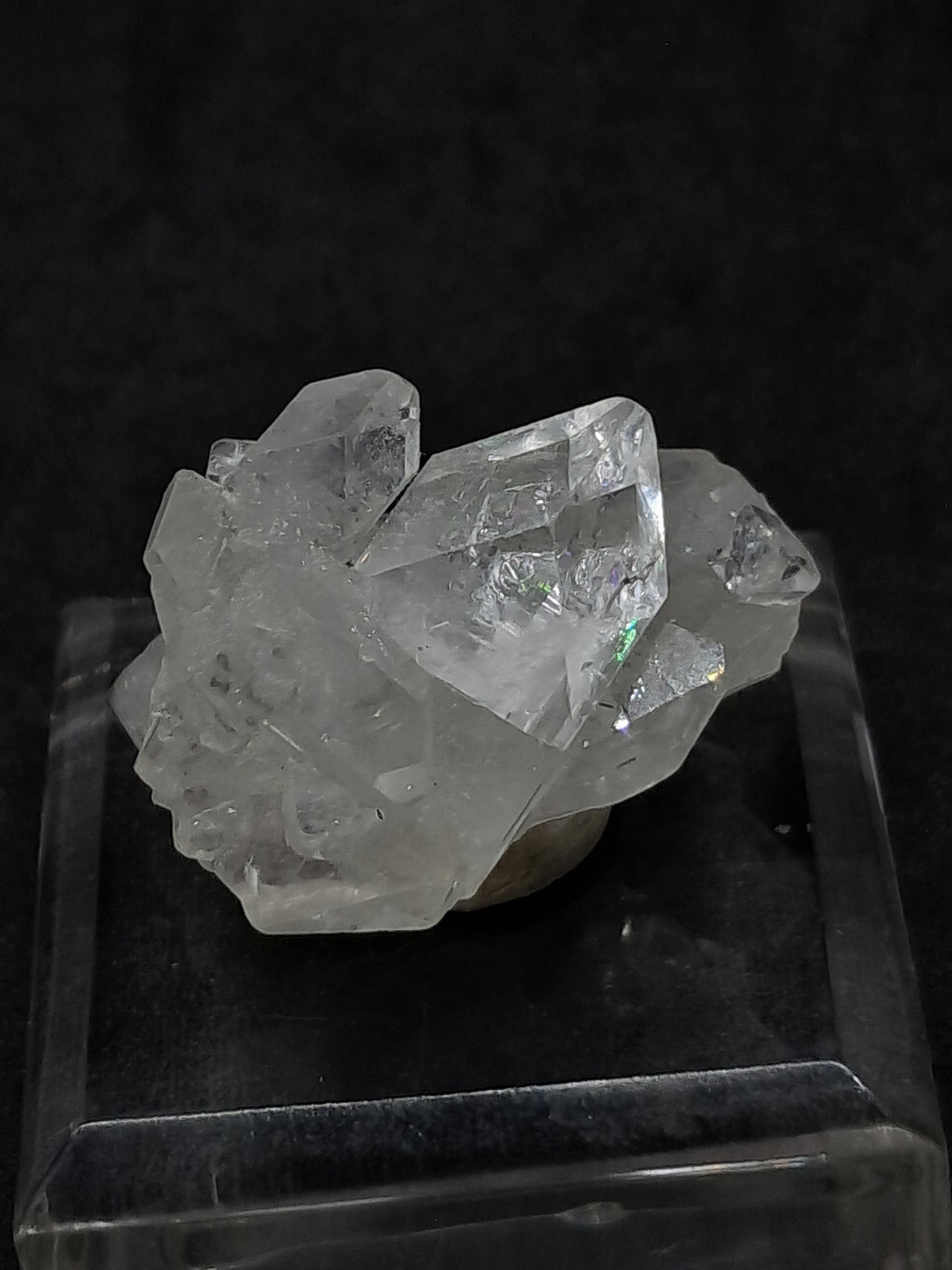 Clear Apophyllite Cluster (Ajanta) Natural Crystal | Mineral Specimen #AP52