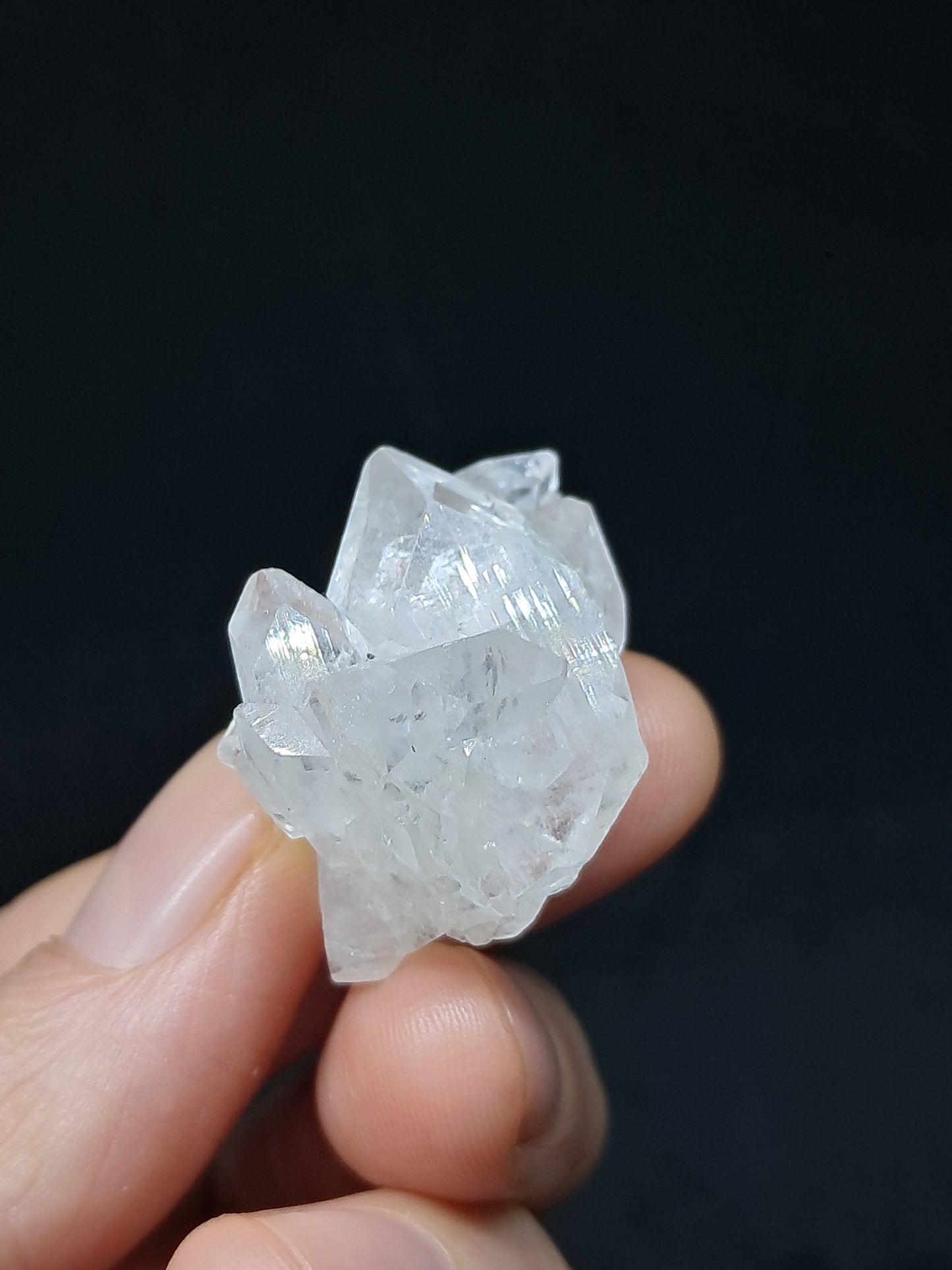Clear Apophyllite Cluster (Ajanta) Natural Crystal | Mineral Specimen #AP52